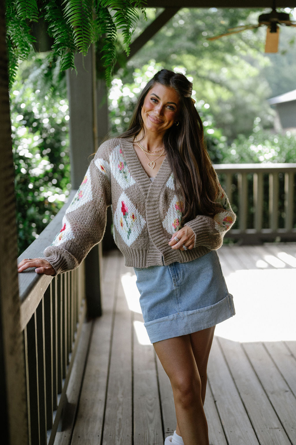 Vintage Floral Bouquet Cardigan