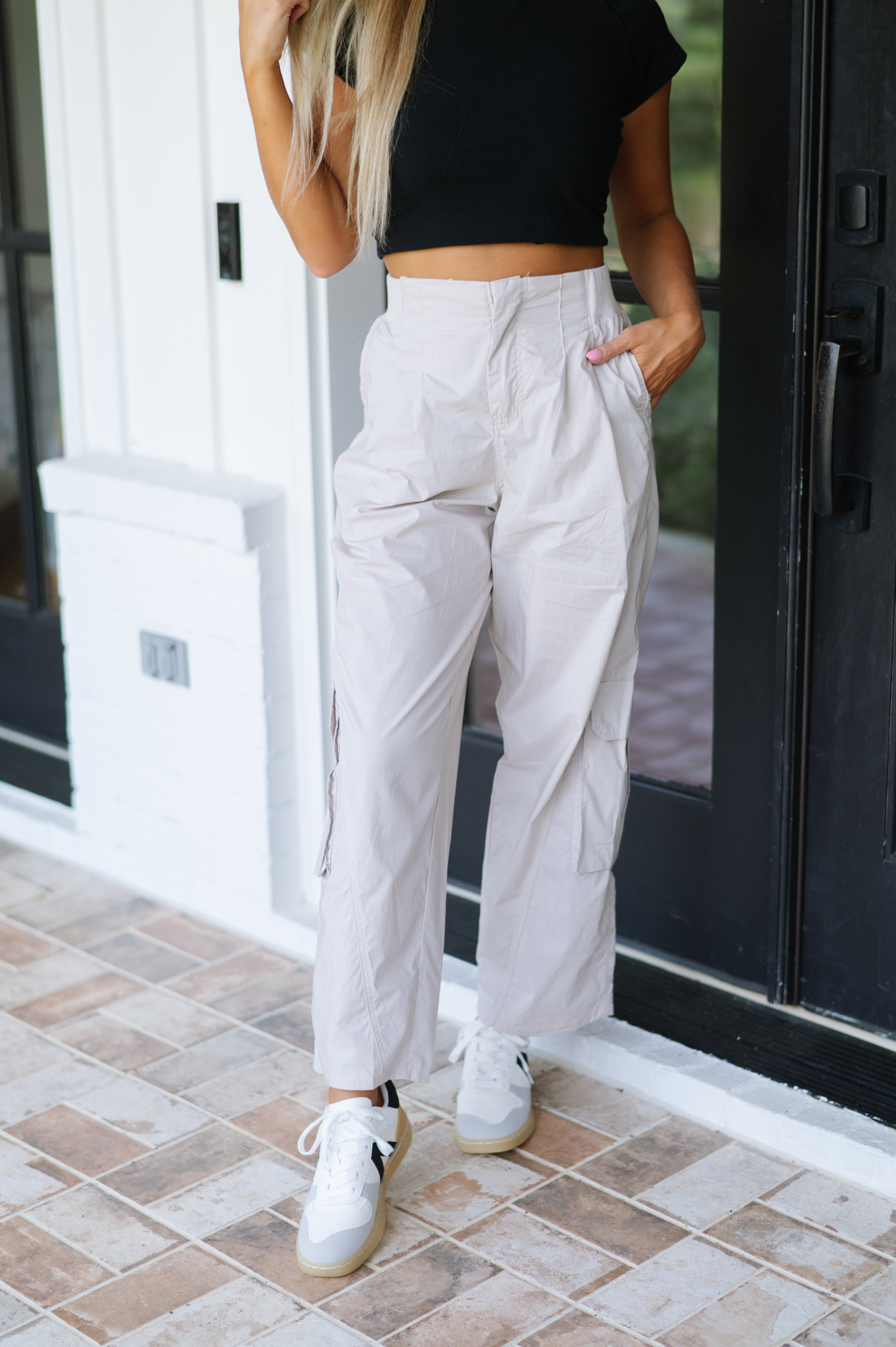 Cassidy Cargo Pants-Natural