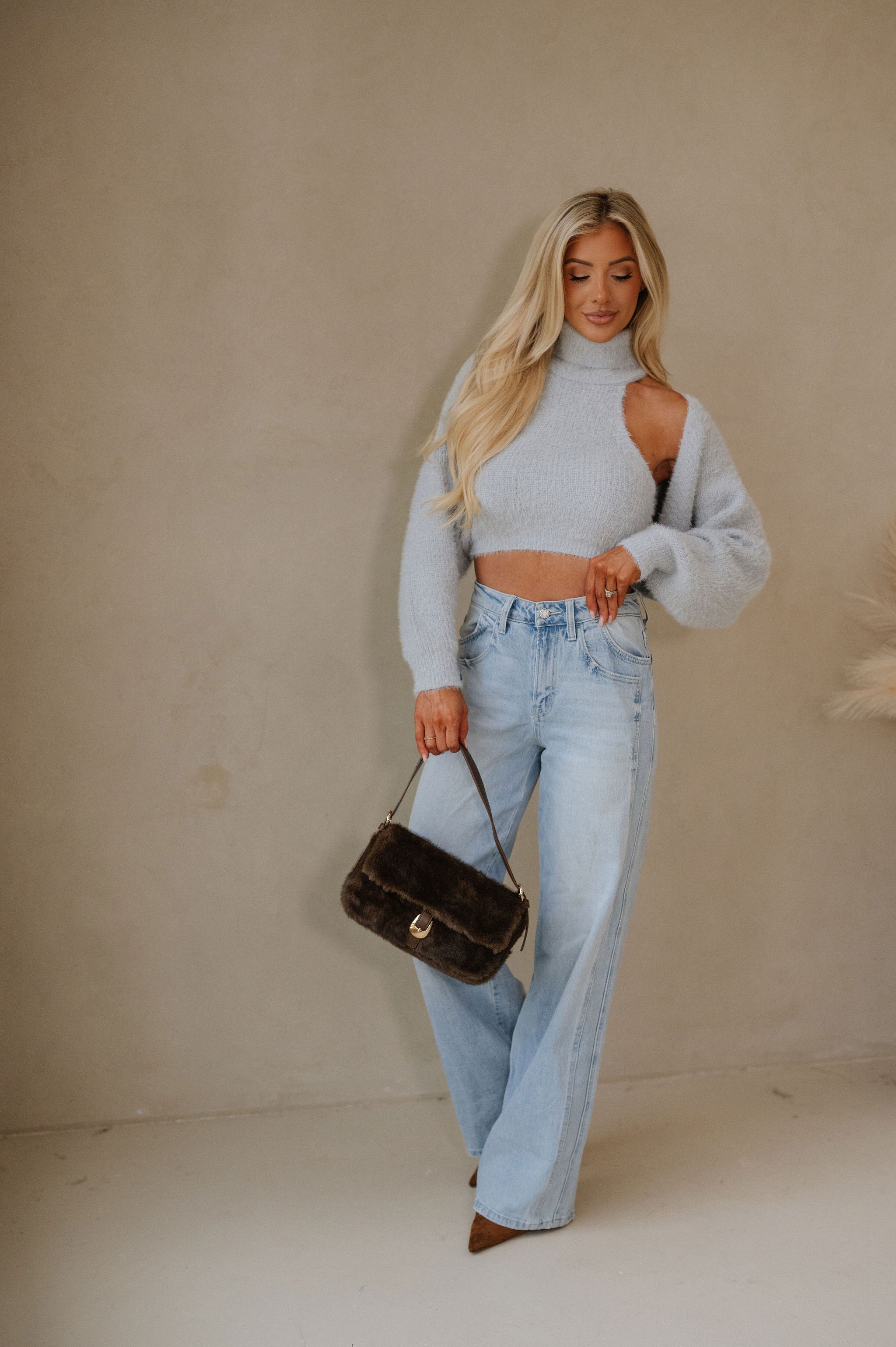 Jenna Cardigan Set-Grey