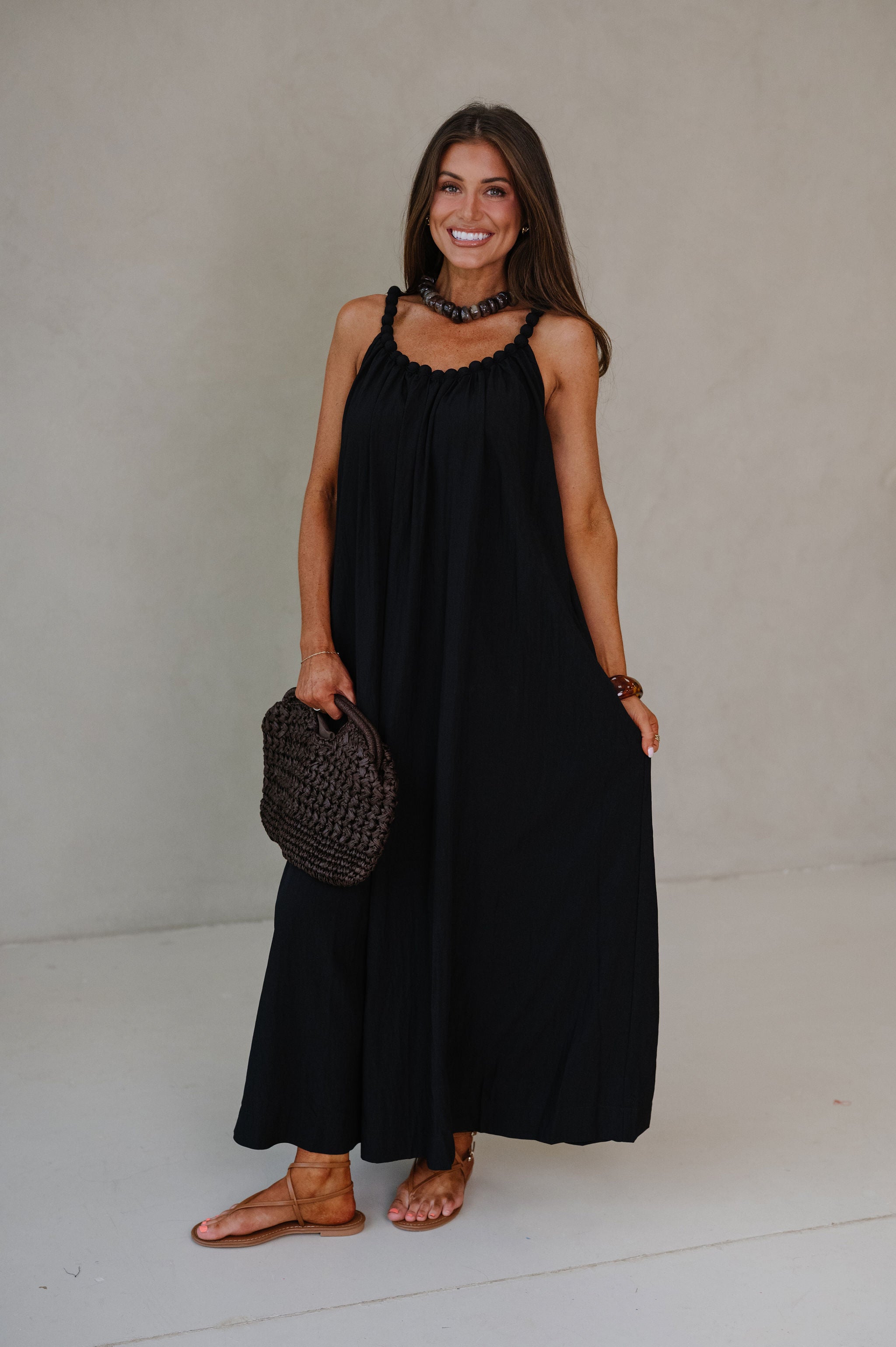Daphne Maxi Dress-Black