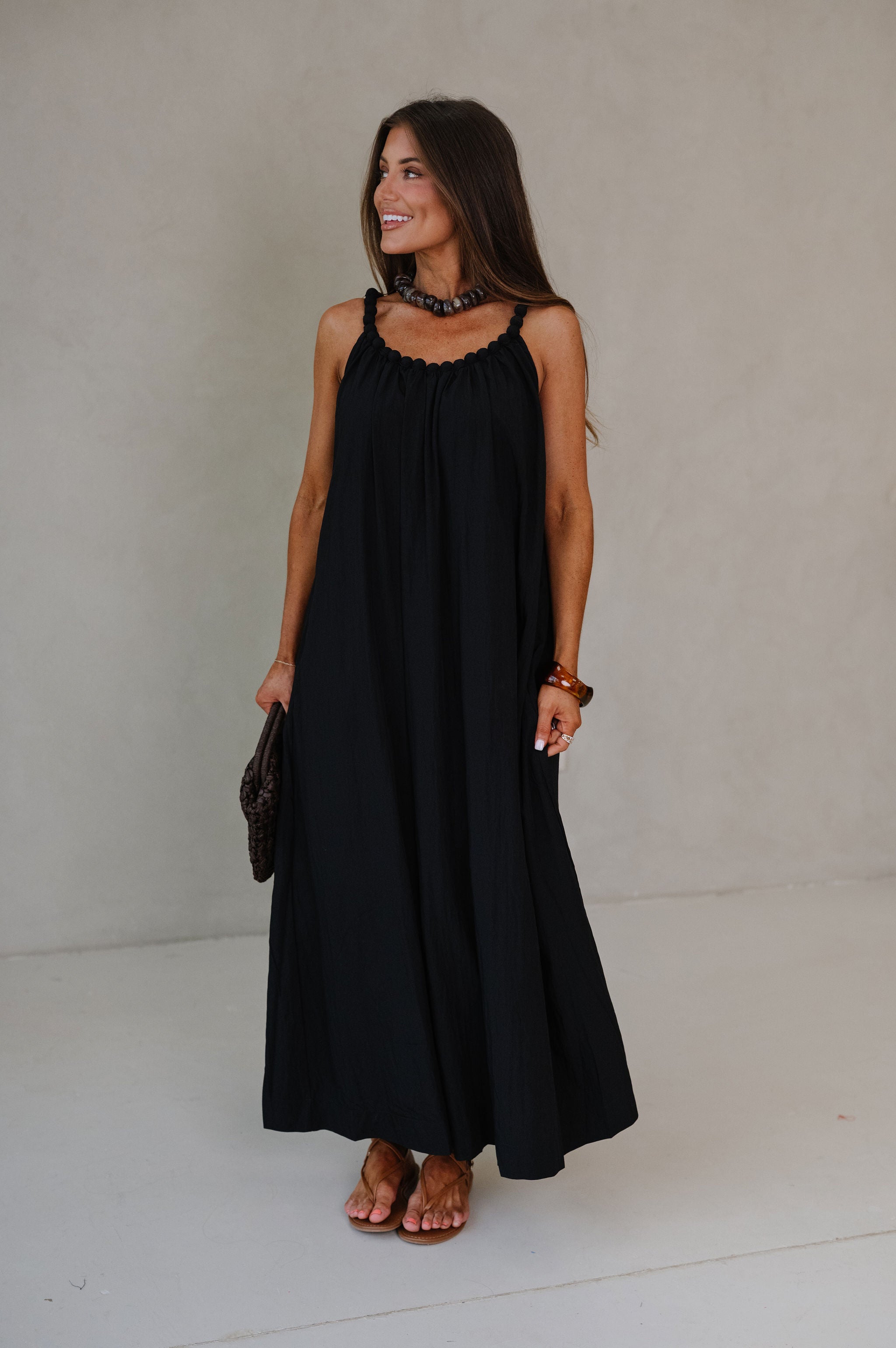 Daphne Maxi Dress-Black