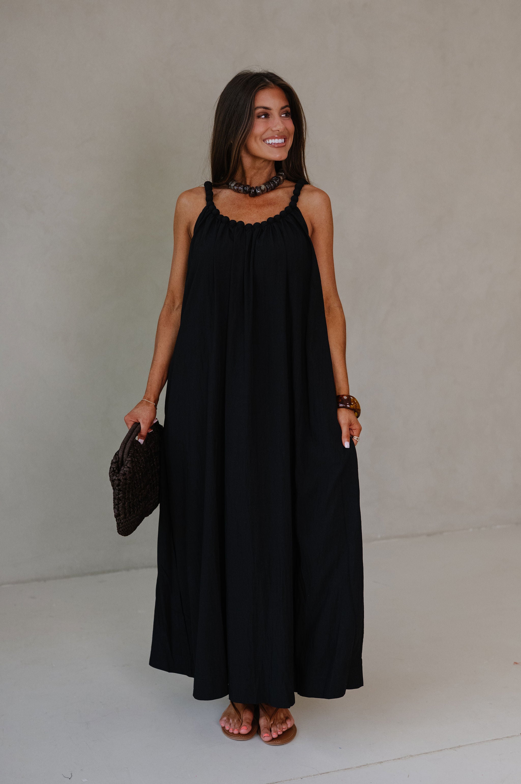 Daphne Maxi Dress-Black
