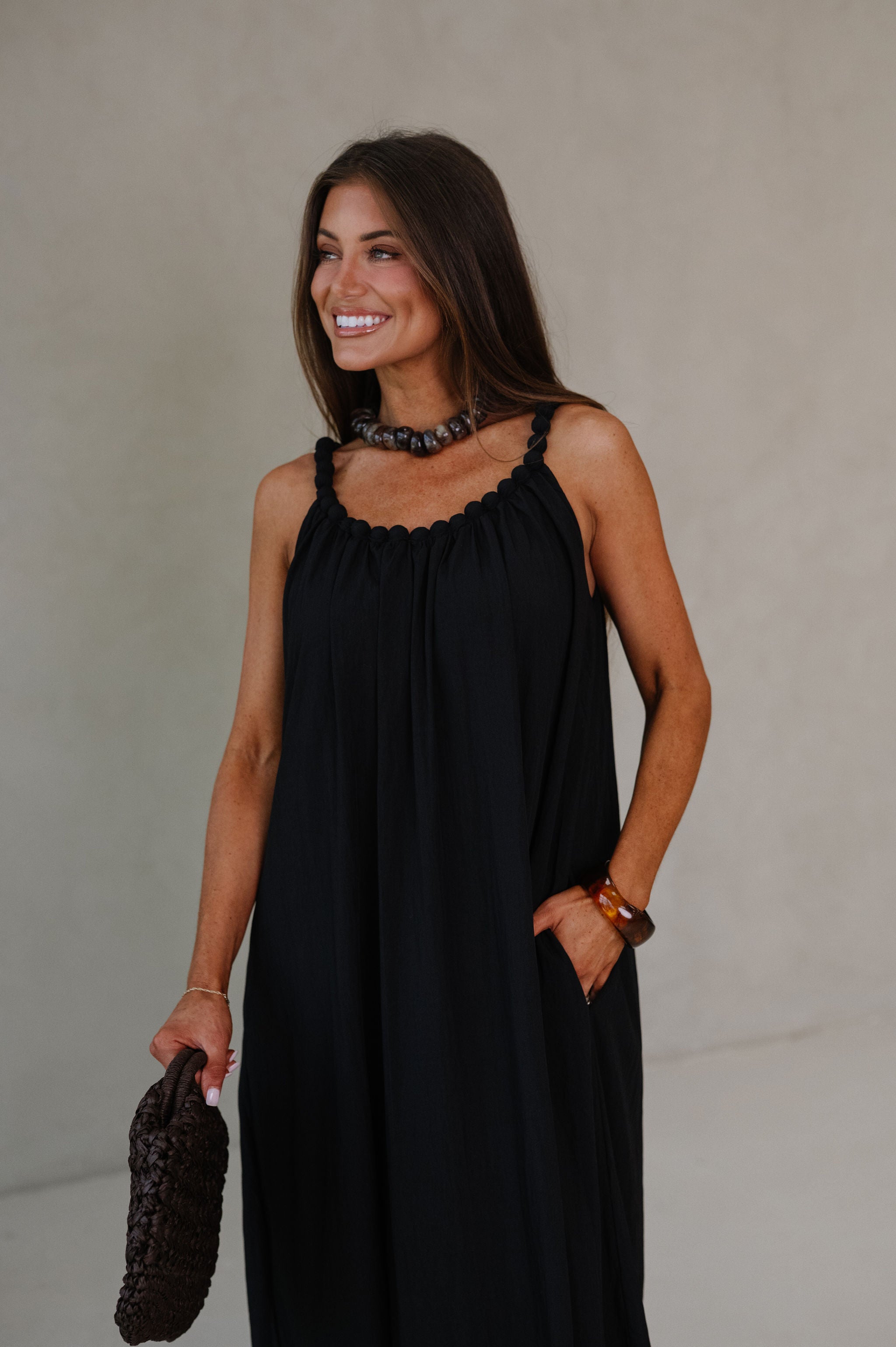 Daphne Maxi Dress-Black