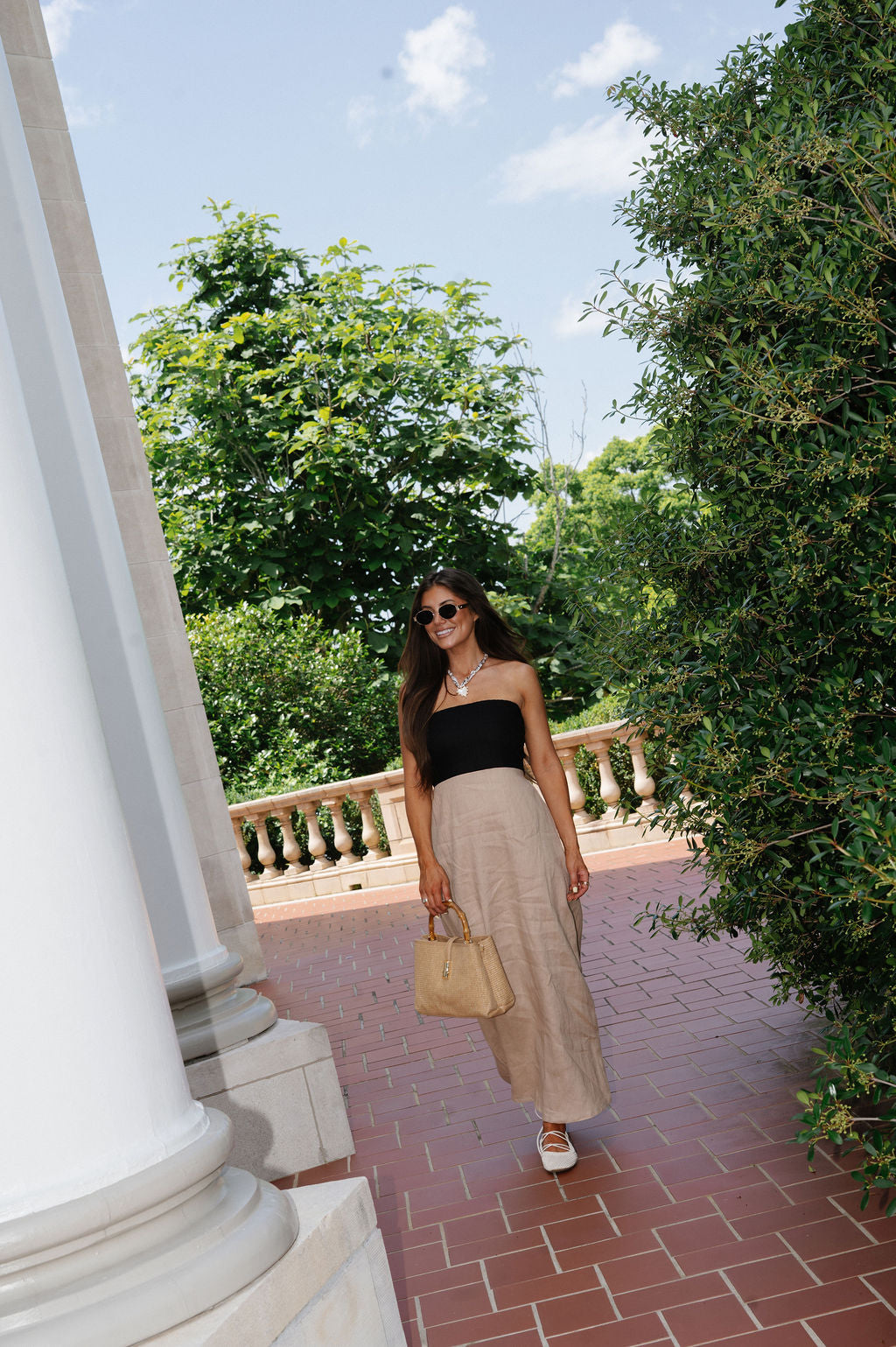 Rinley Colorblock Dress-Black/Taupe
