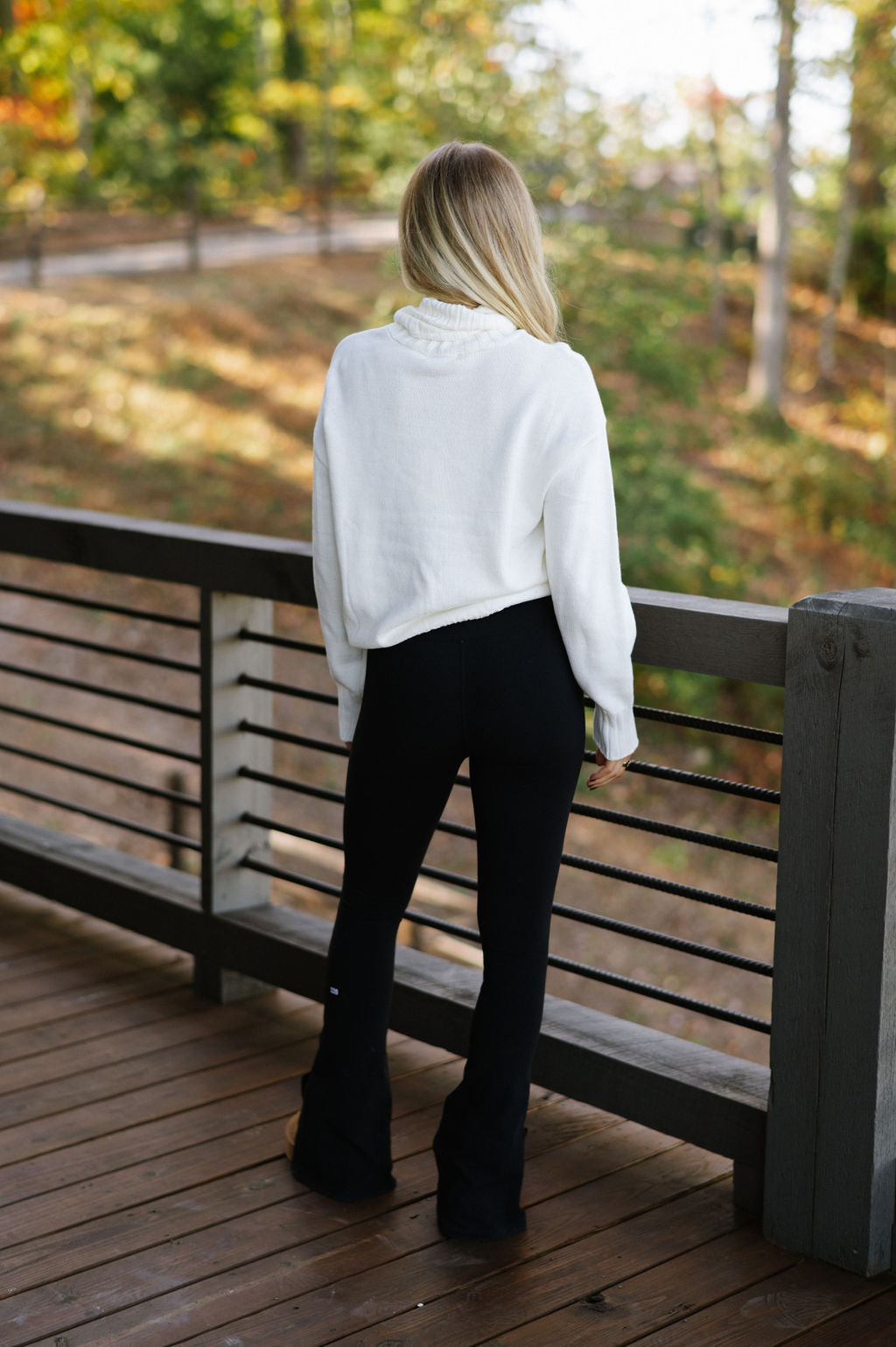 Ski Turtleneck Sweater-White