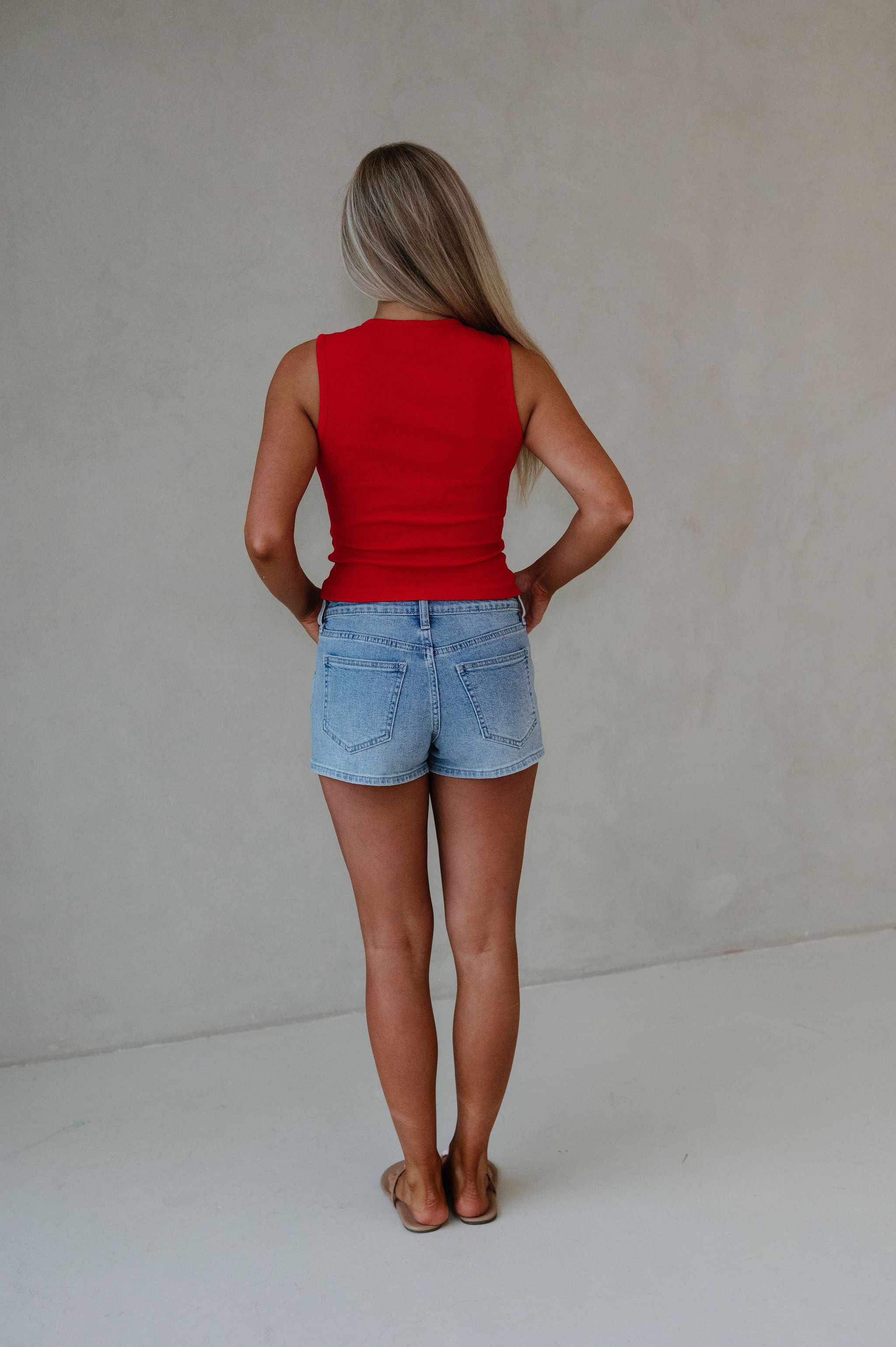 "All American Babe" Top-Red