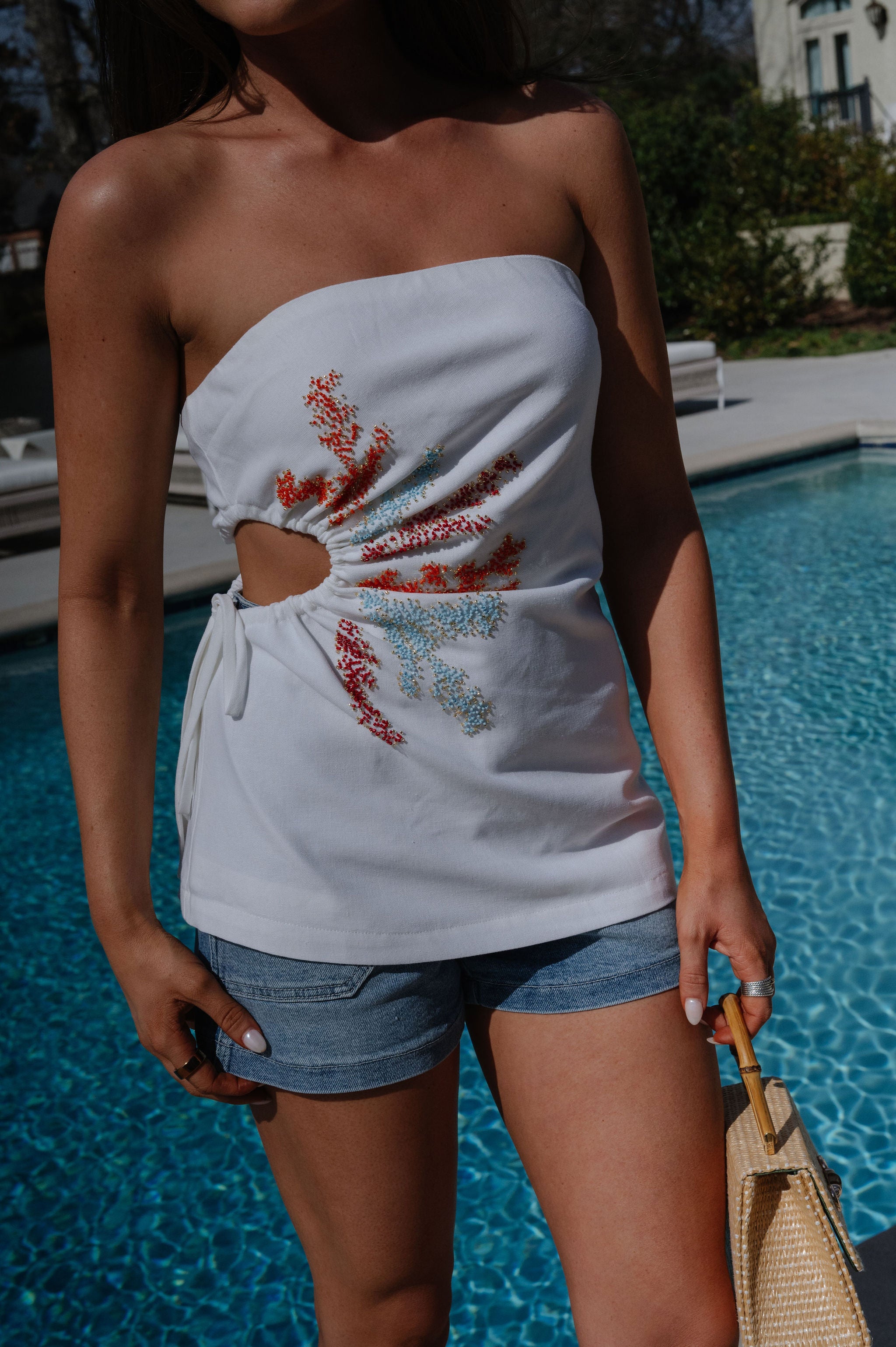 Monica Top-Off White