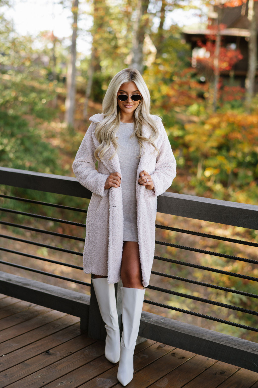 Reddington Sherpa Coat-Cream