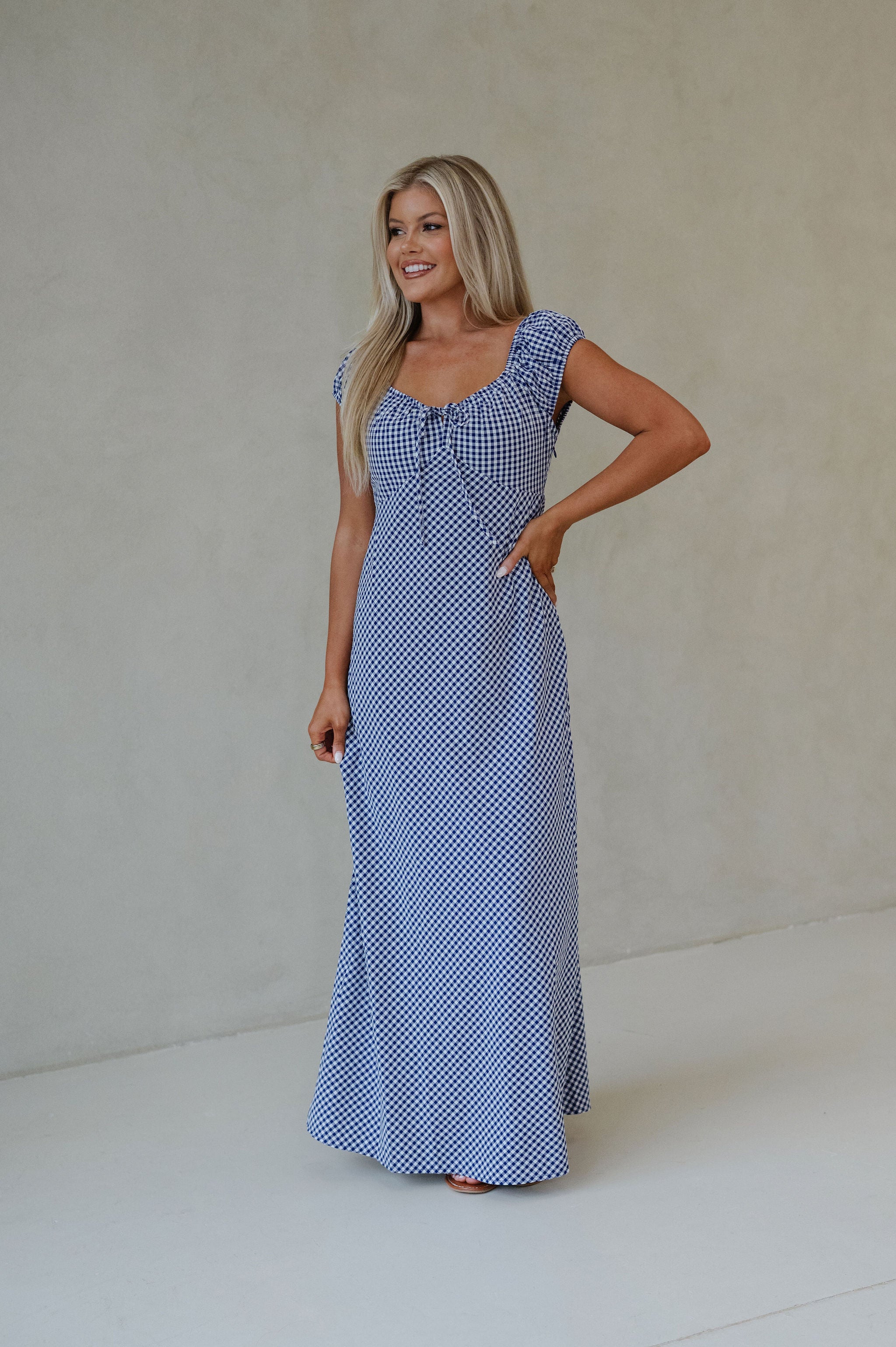 Easy Breezy Maxi- Navy/White