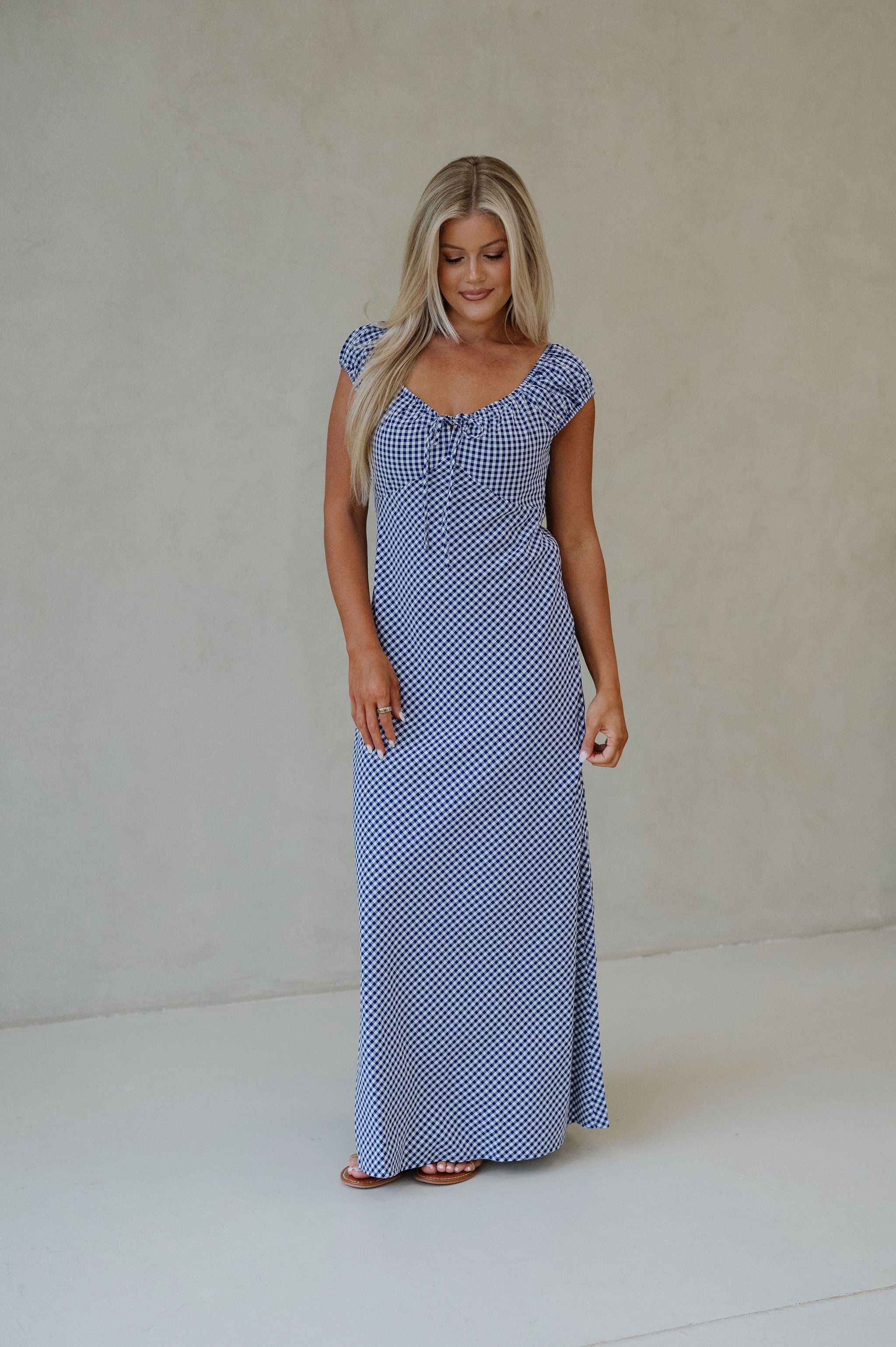 Easy Breezy Maxi- Navy/White