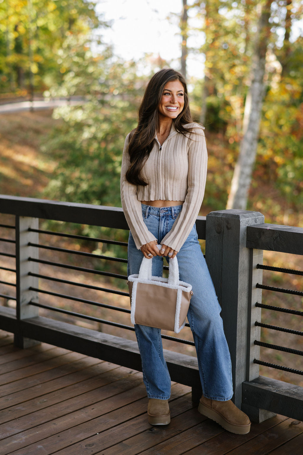 Kendyll Sweater Top-Tan