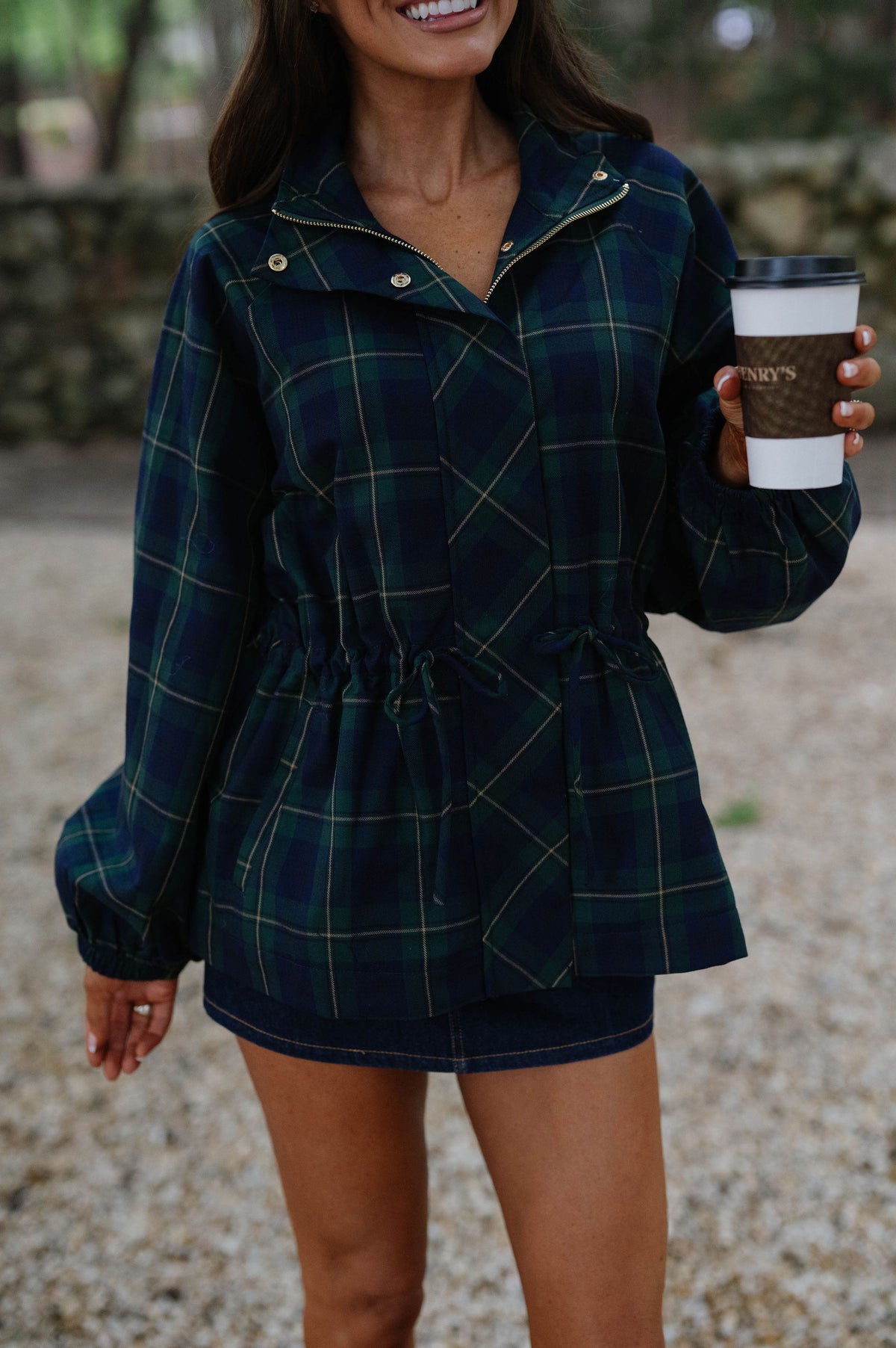 Gabby Denim Skort-Dark Wash