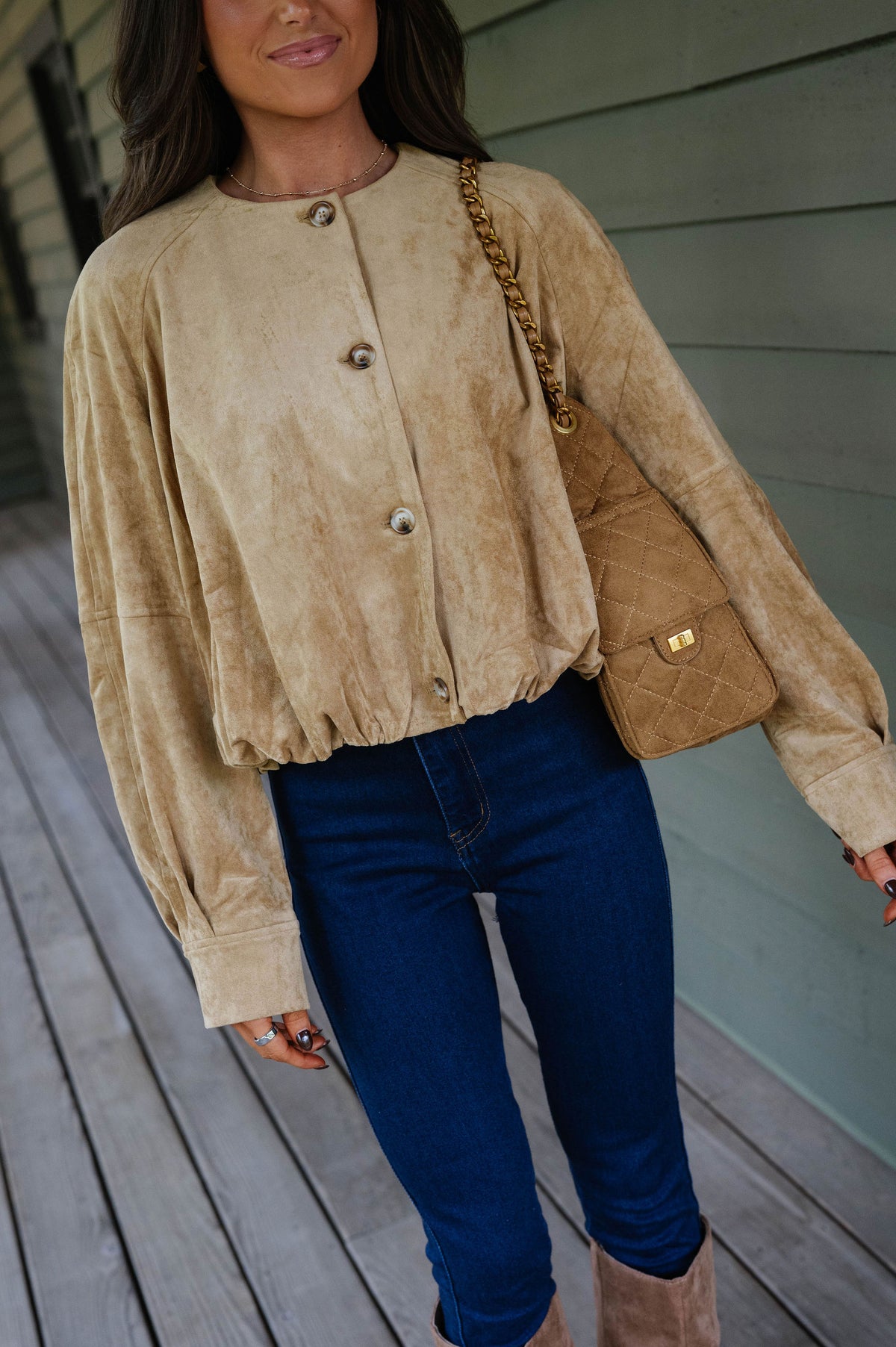 Rayne Bubble Jacket- Camel