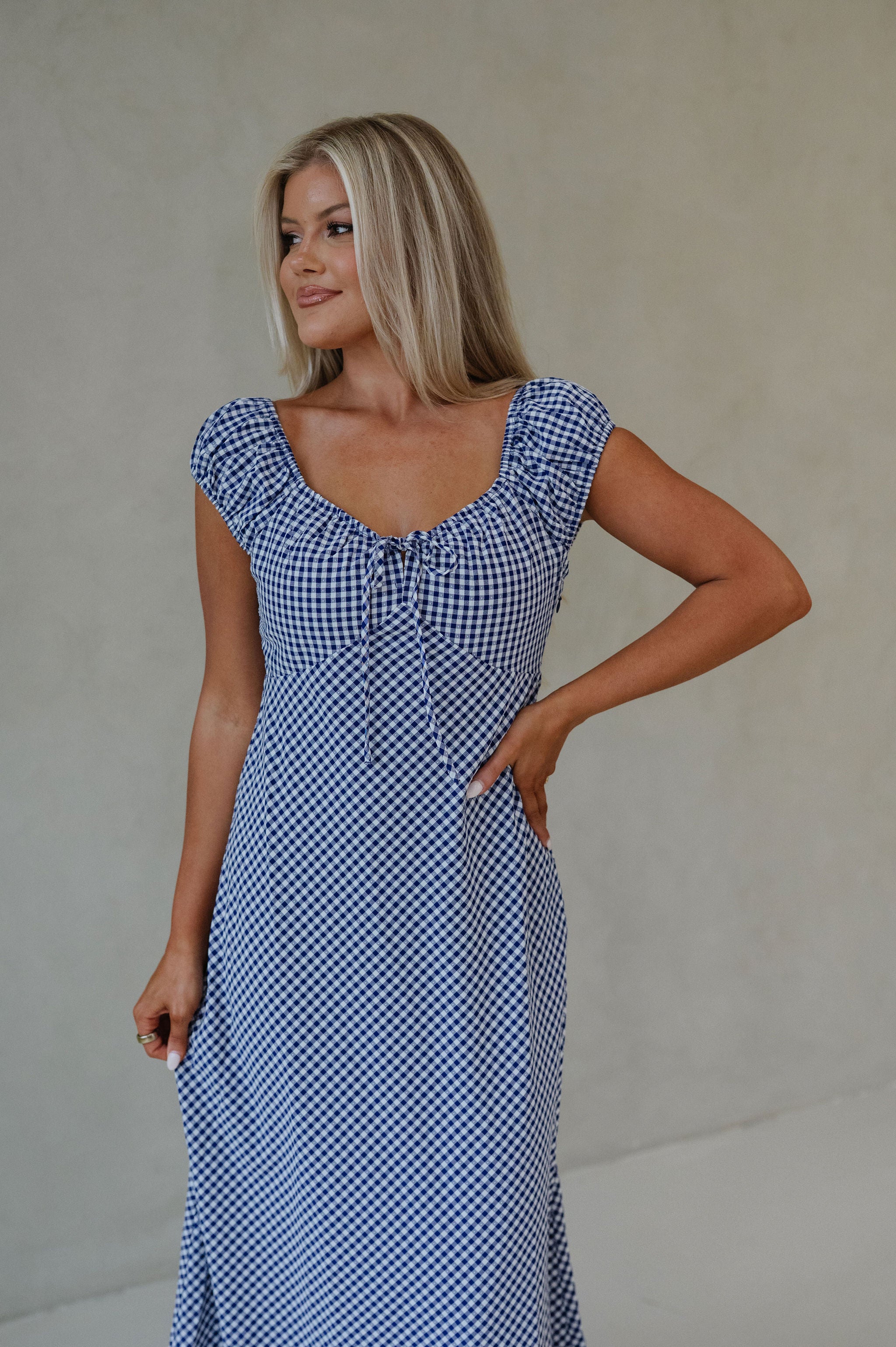 Easy Breezy Maxi- Navy/White