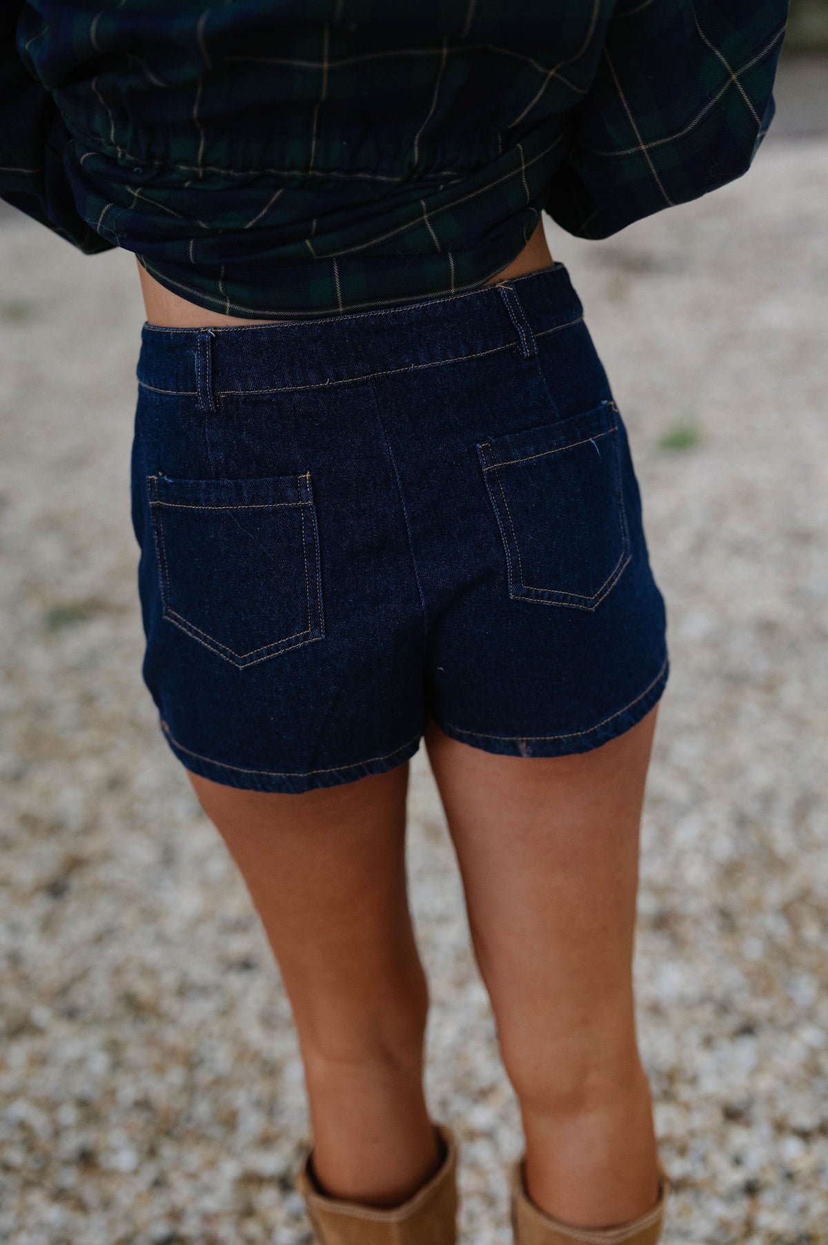 Gabby Denim Skort-Dark Wash