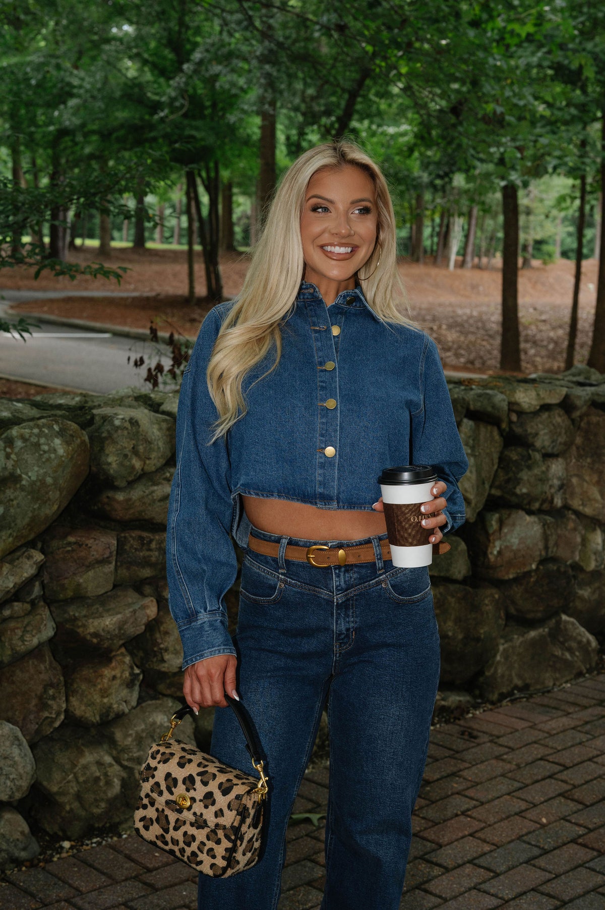Jolene Cropped Denim Top
