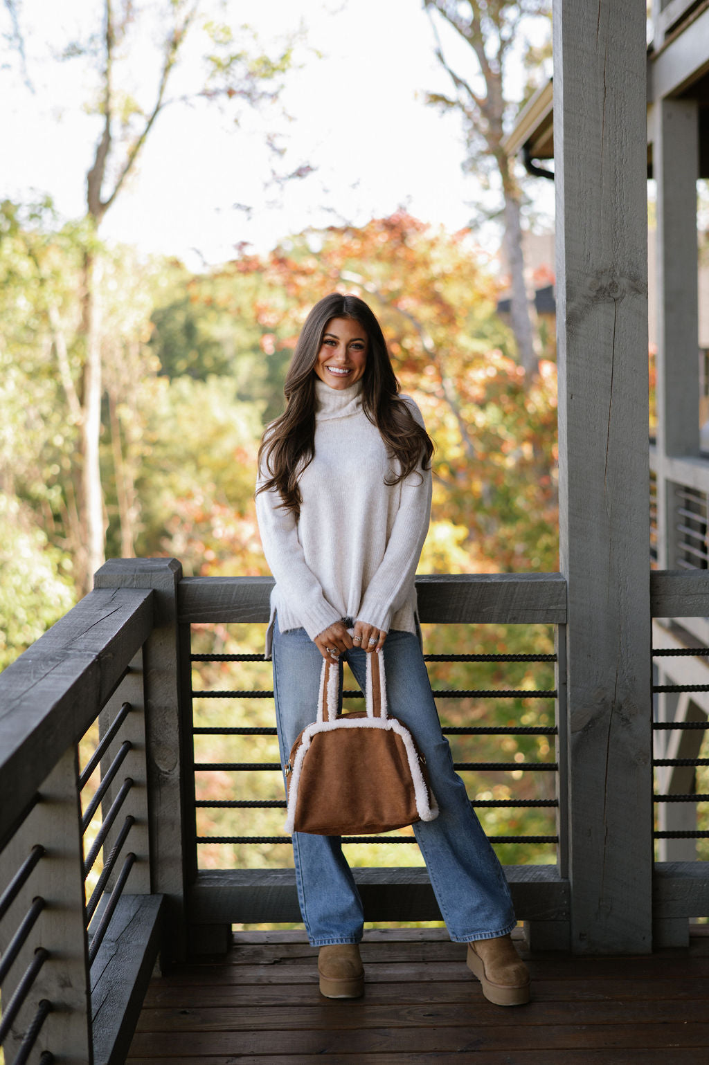 Cozy Classic Turtleneck Sweater-Ecru