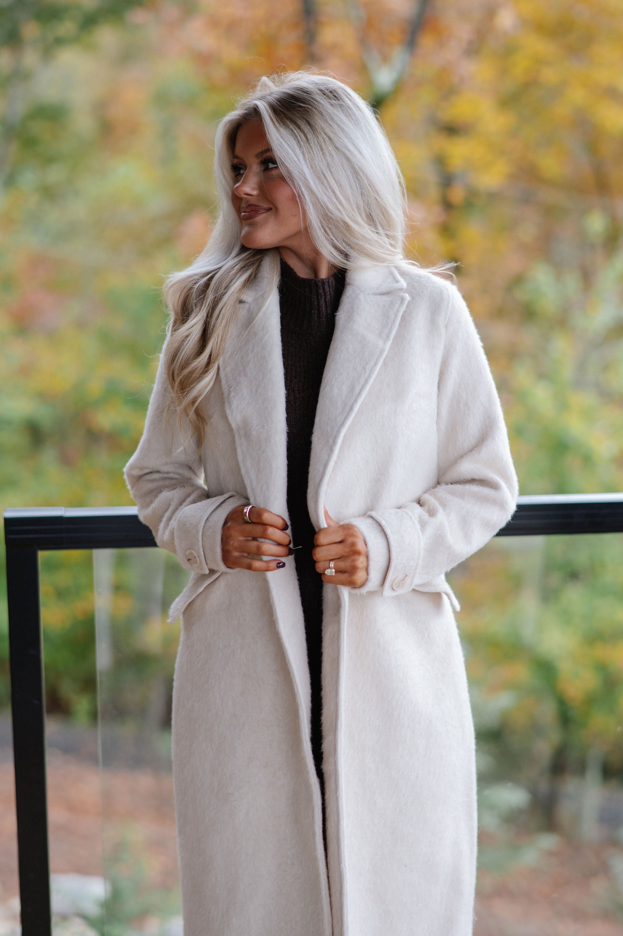 Quinn Trench Coat-Cream
