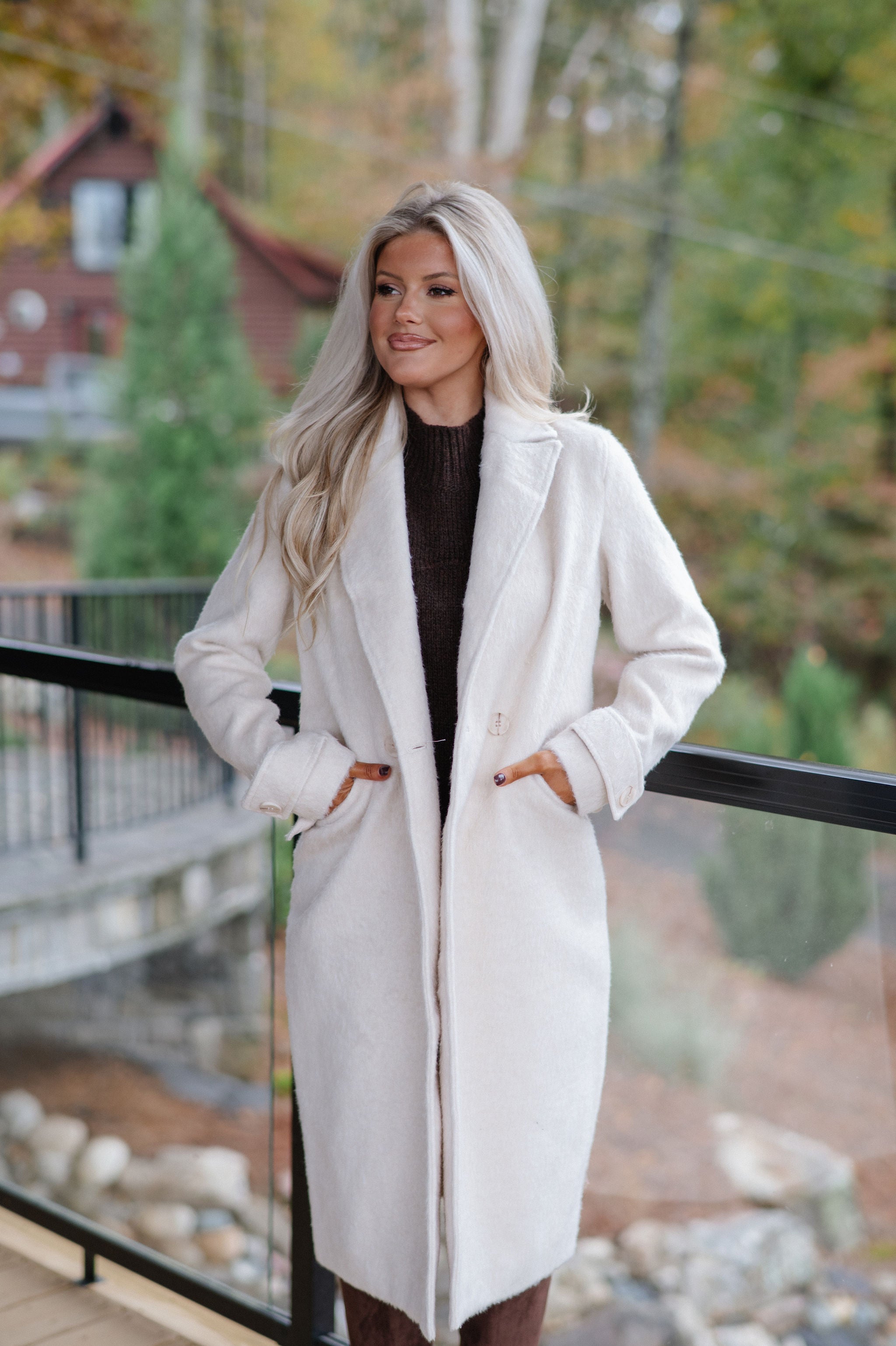 Quinn Trench Coat-Cream
