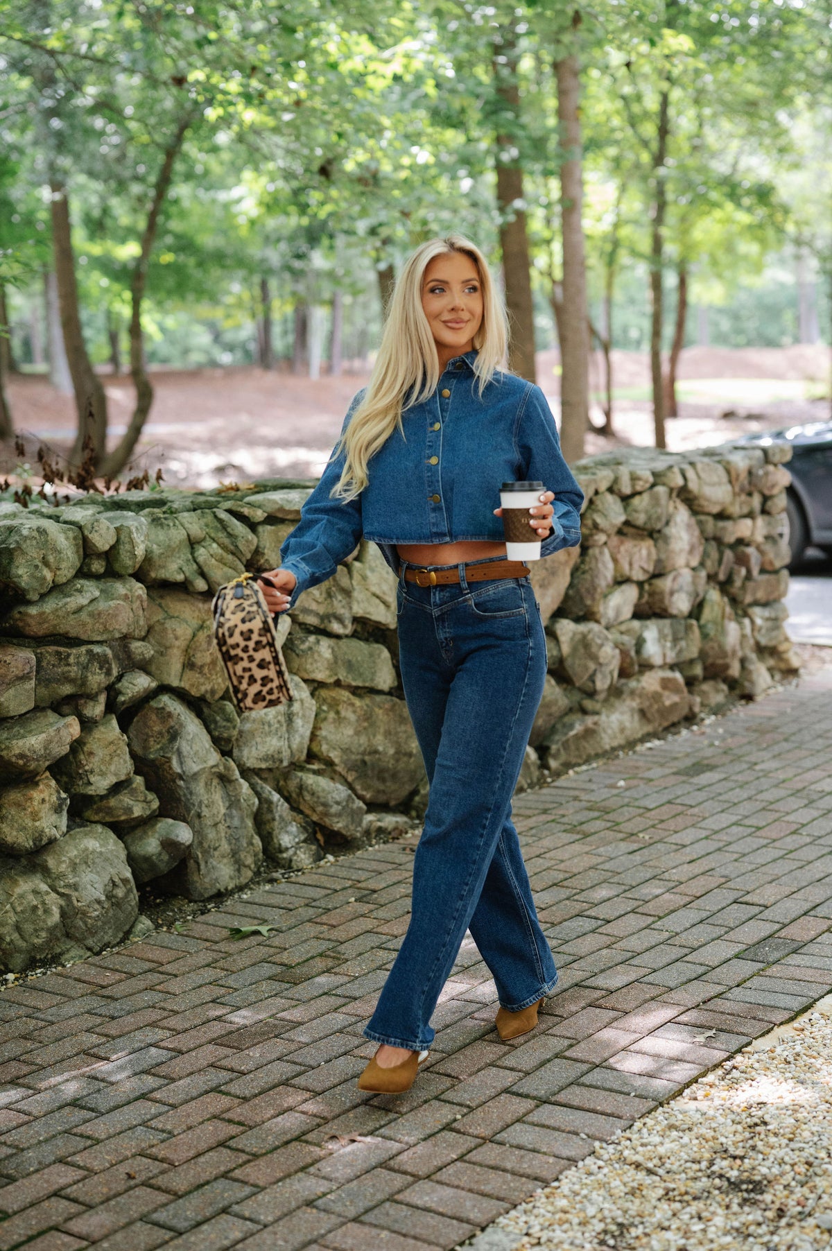 Jolene Cropped Denim Top