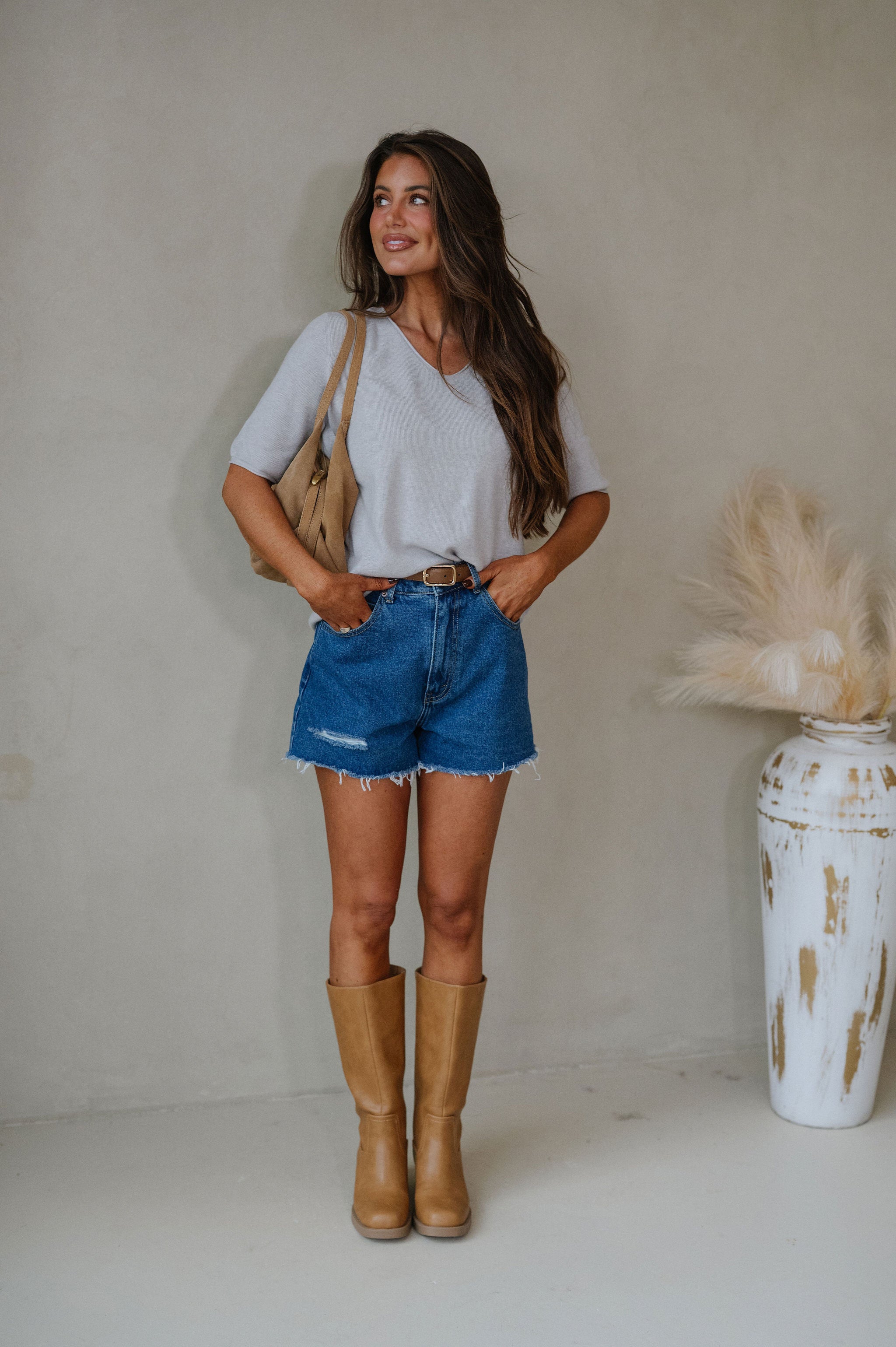 Della Sweater-Heather Grey