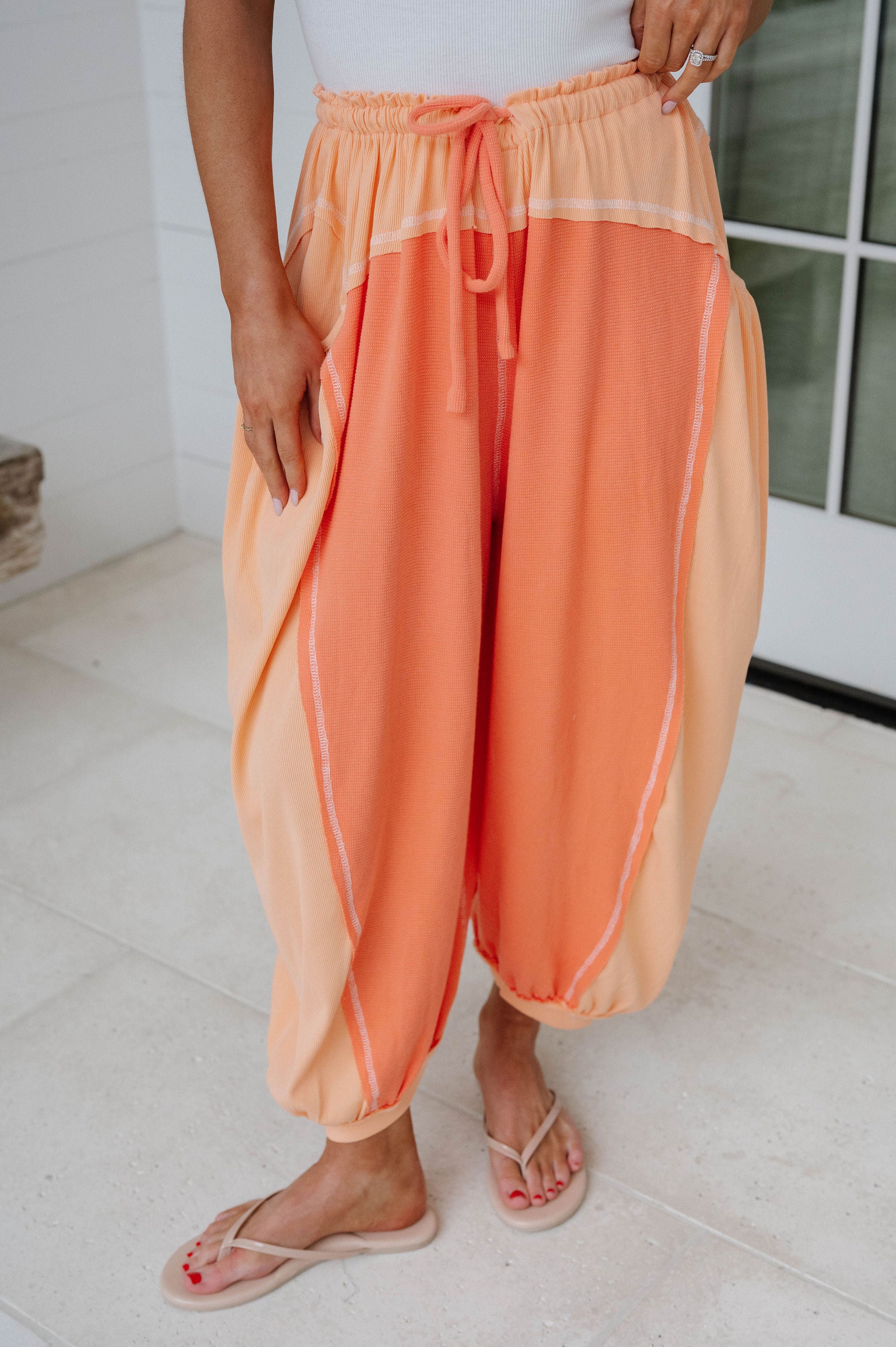 Jessie Relaxed Pants-Tangerine