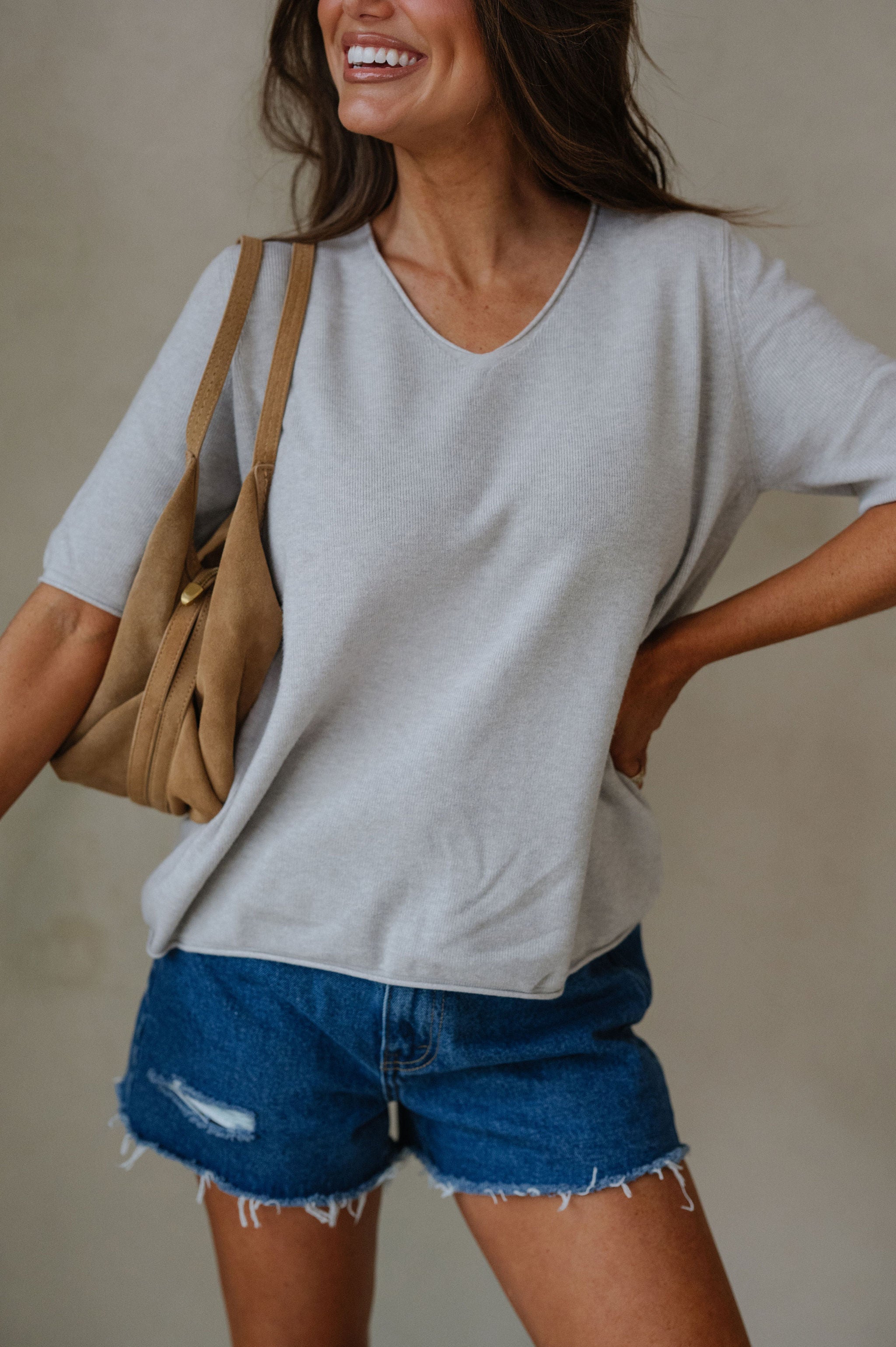 Della Sweater-Heather Grey