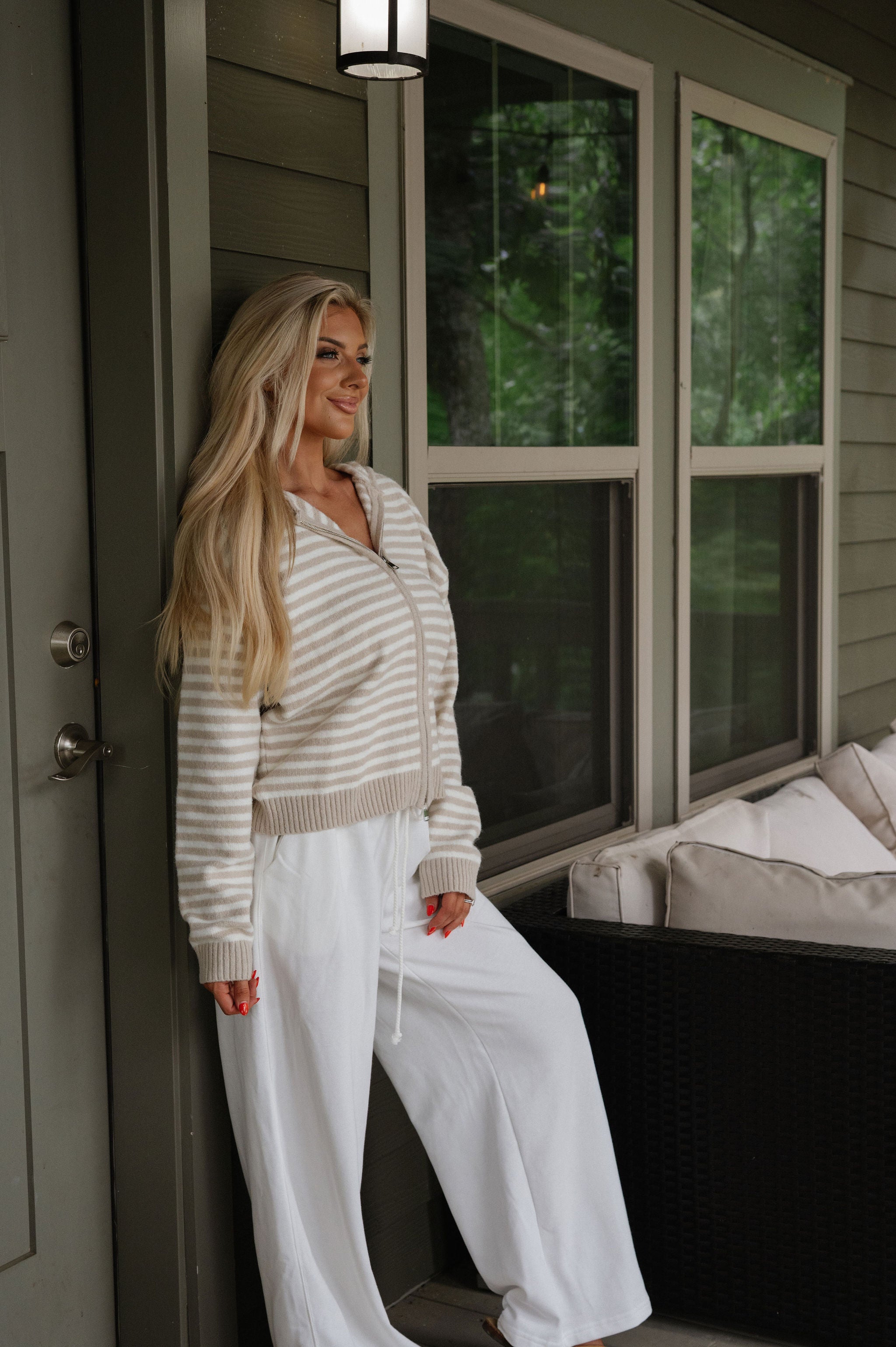 Onset Wide Leg Pants-Off White
