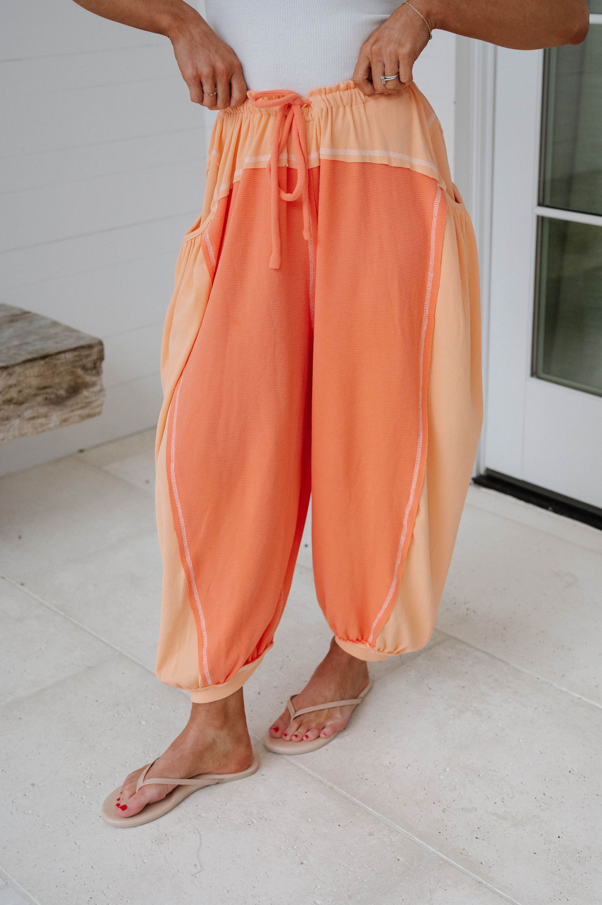 Jessie Relaxed Pants-Tangerine