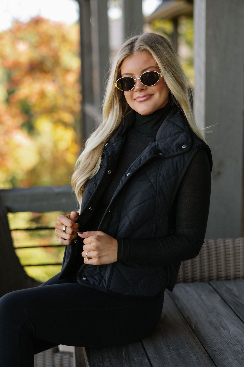 Khloe Vest-Black