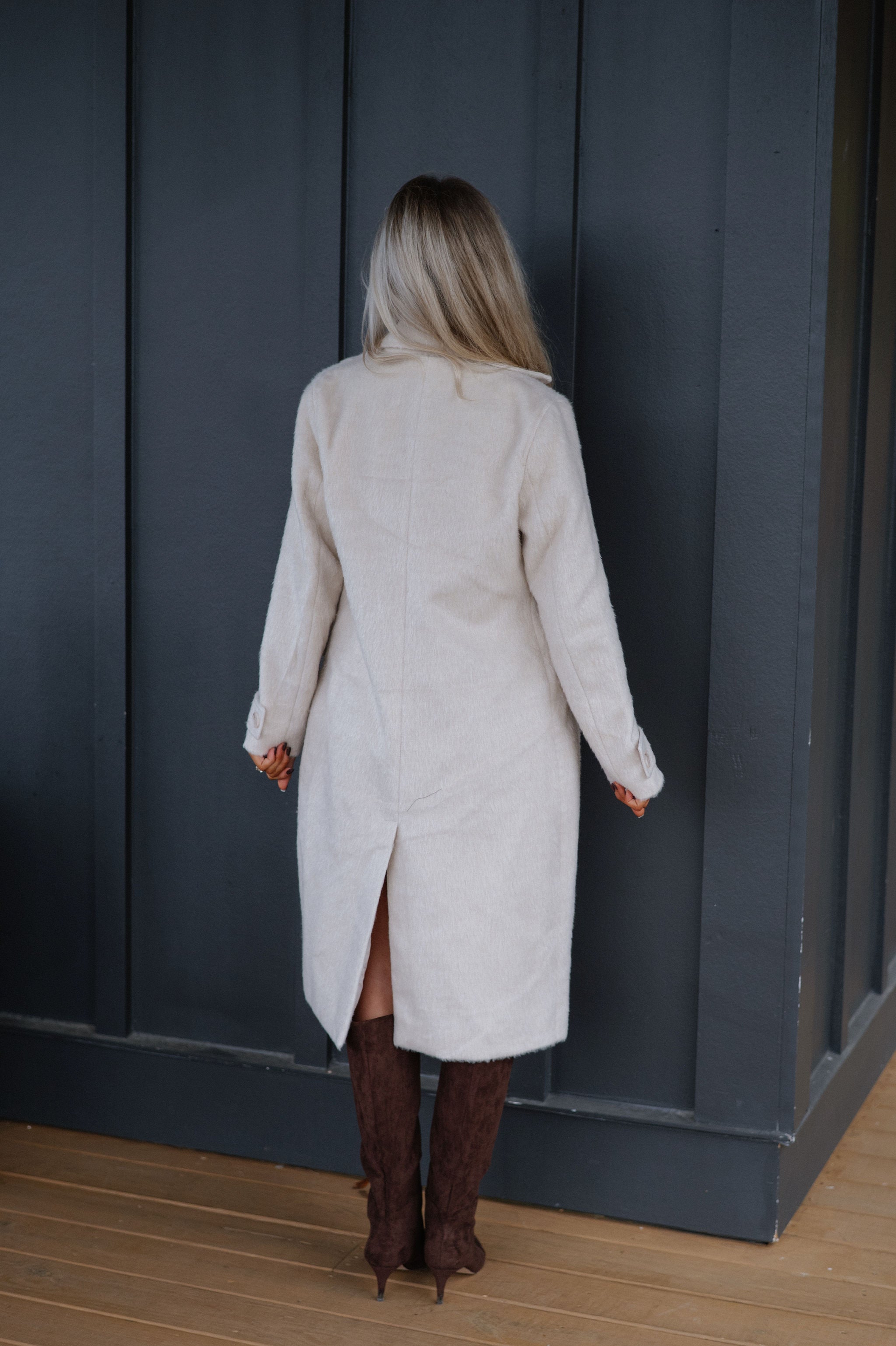 Quinn Trench Coat-Cream