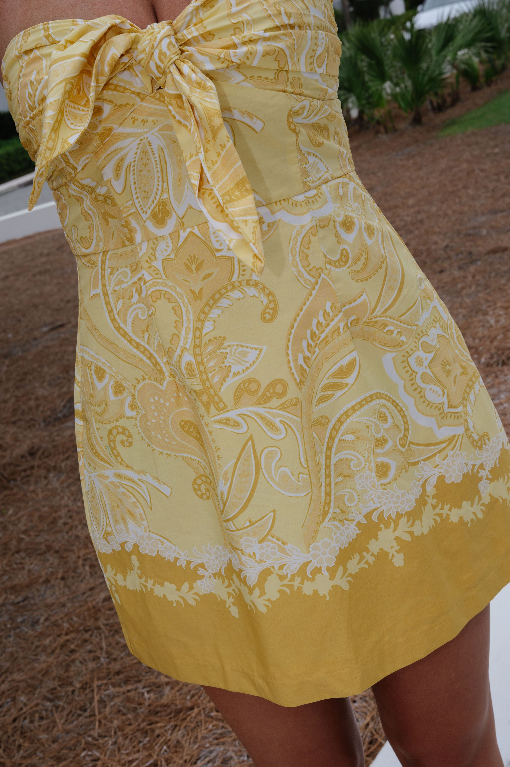 PETITE// Isabella Mini Dress-Yellow