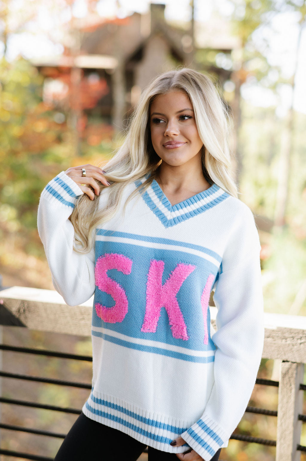 Ski Oversized Sweater-Ivory