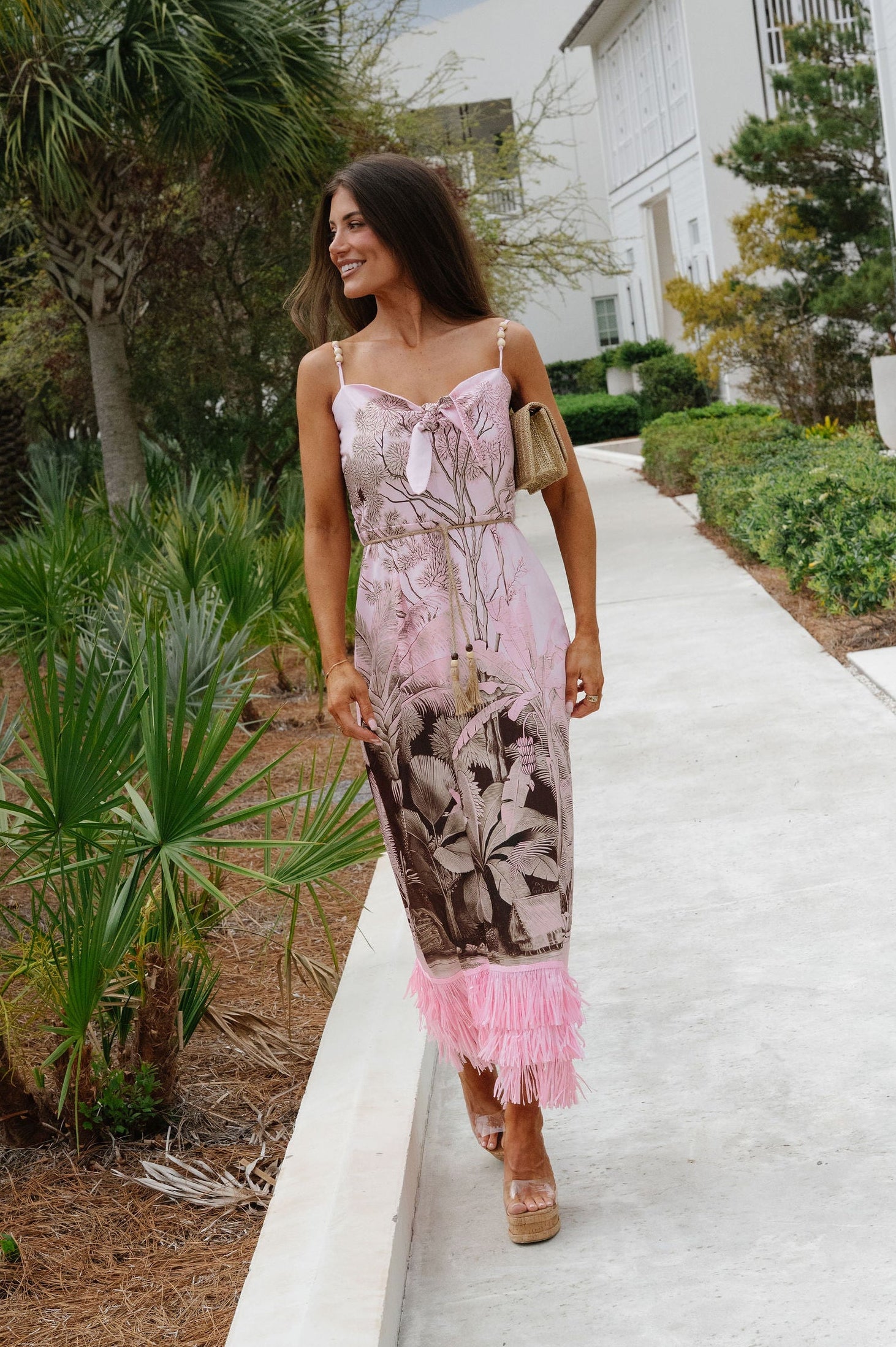 Iggy Dress-Chocolate/Pink