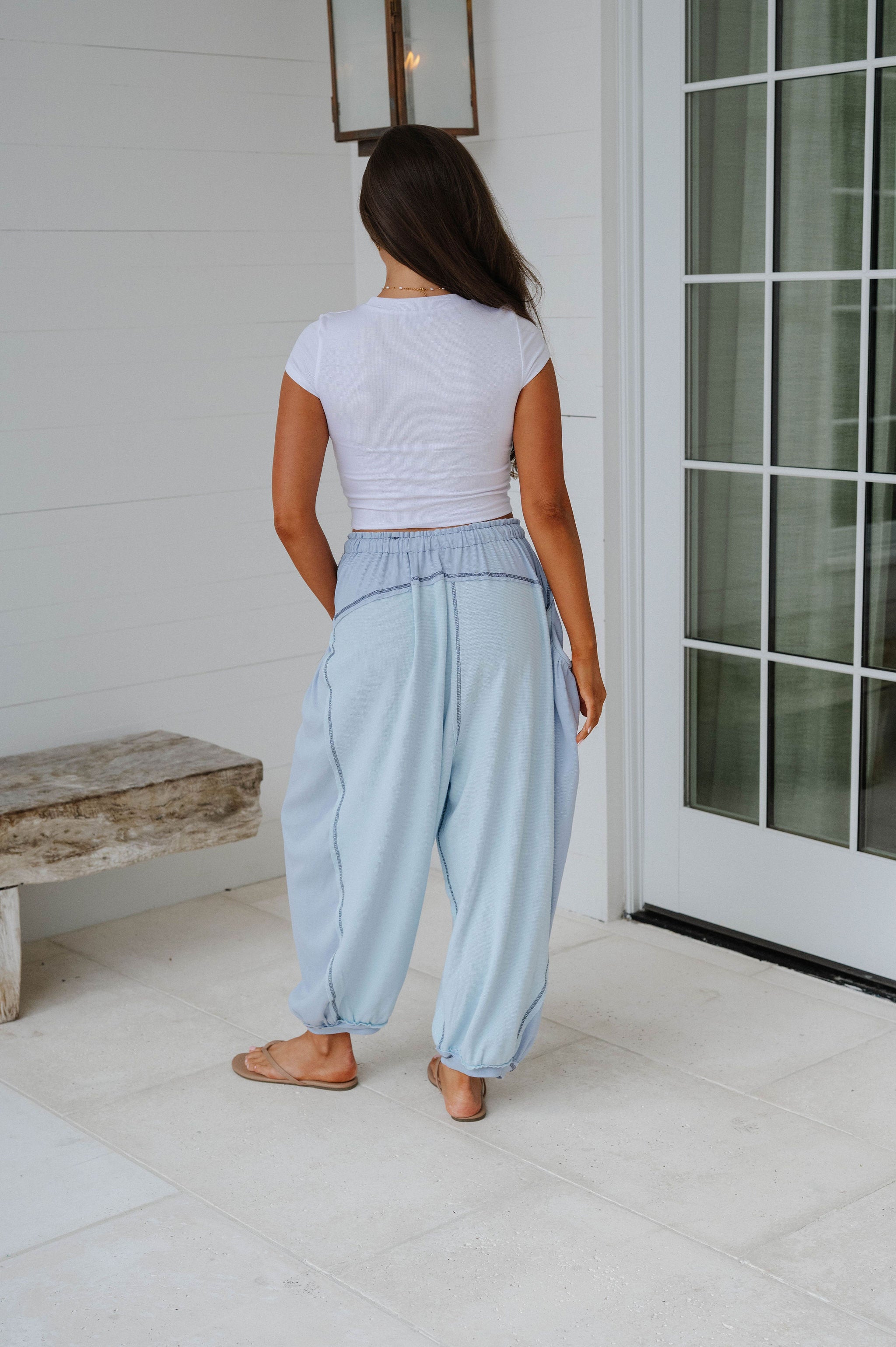 Jessie Relaxed Pants-Sky Blue