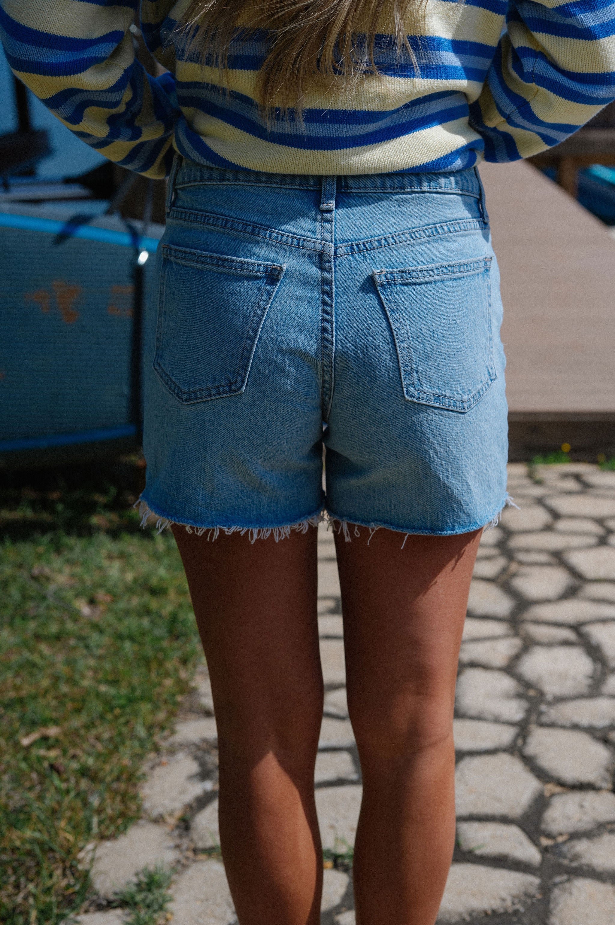 Izzie Shorts-Light Wash