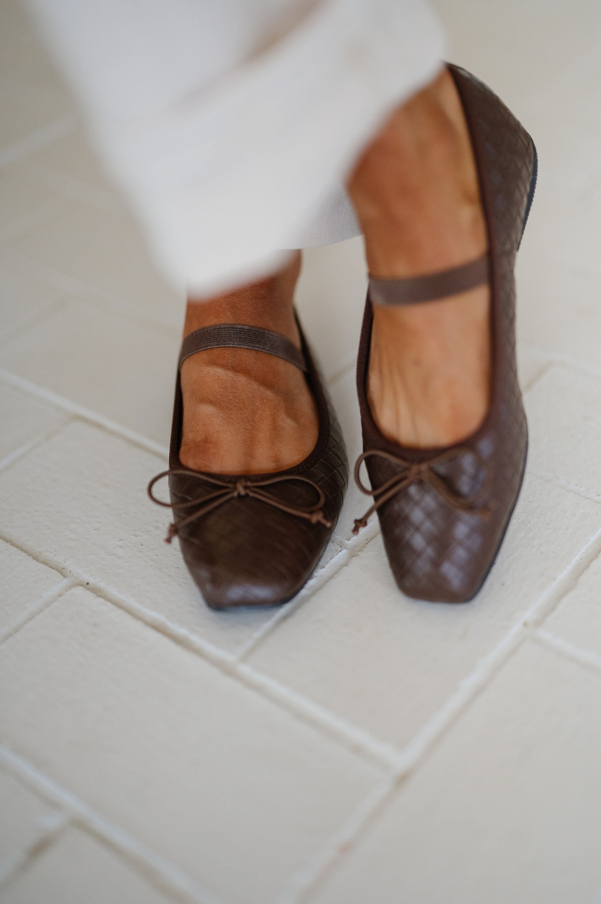 Logan Ballet Flat-Coffee