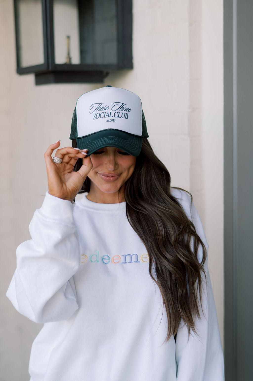 These Three Social Club Trucker Hat- Green