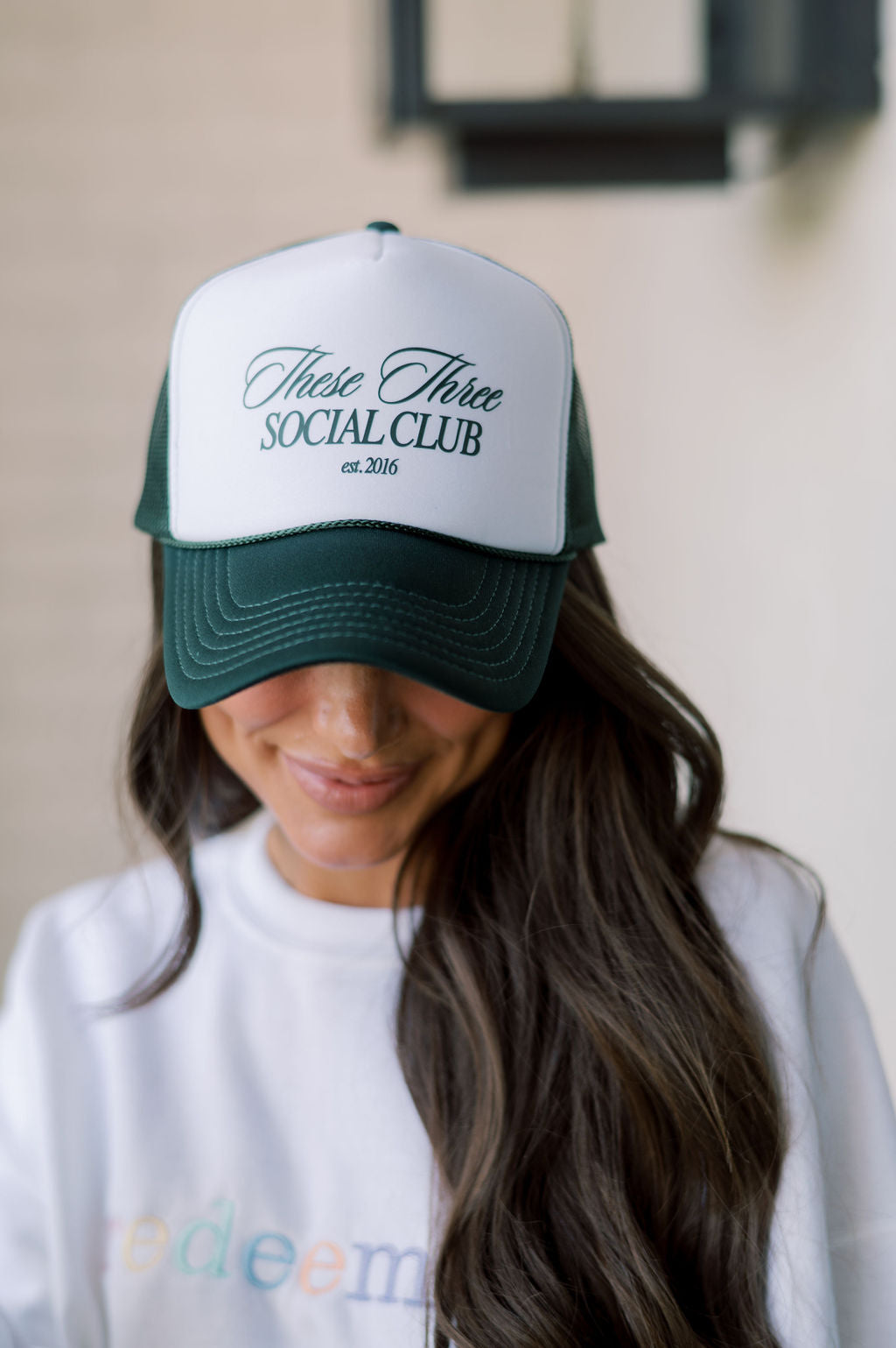 These Three Social Club Trucker Hat- Green