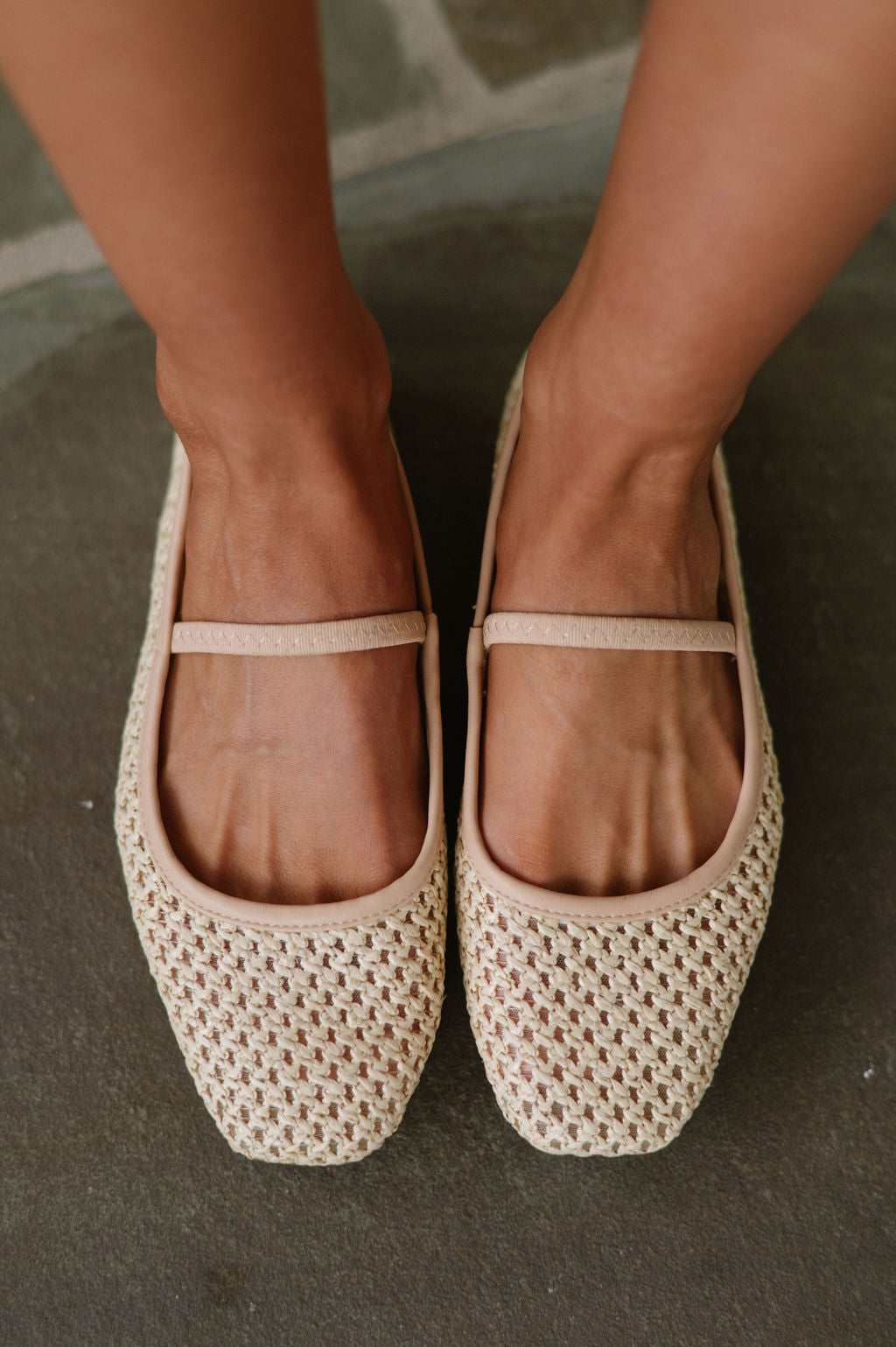 Breeda Ballet Flats-Natural