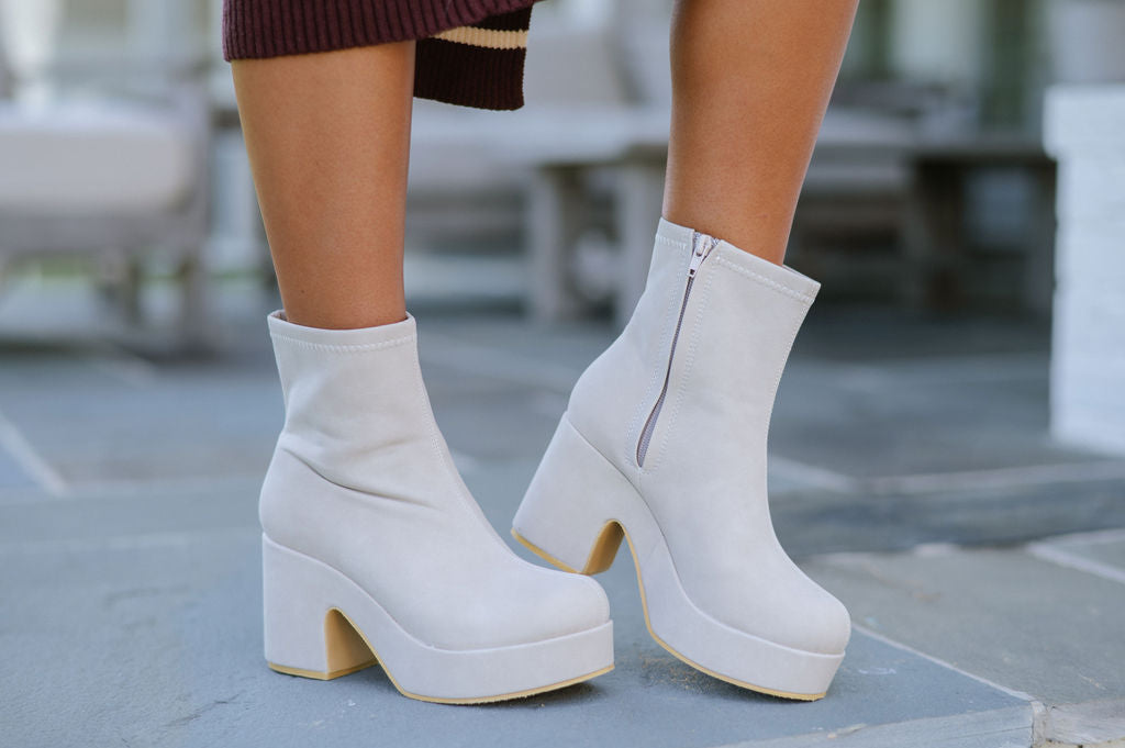 Dalton Booties-Ivory