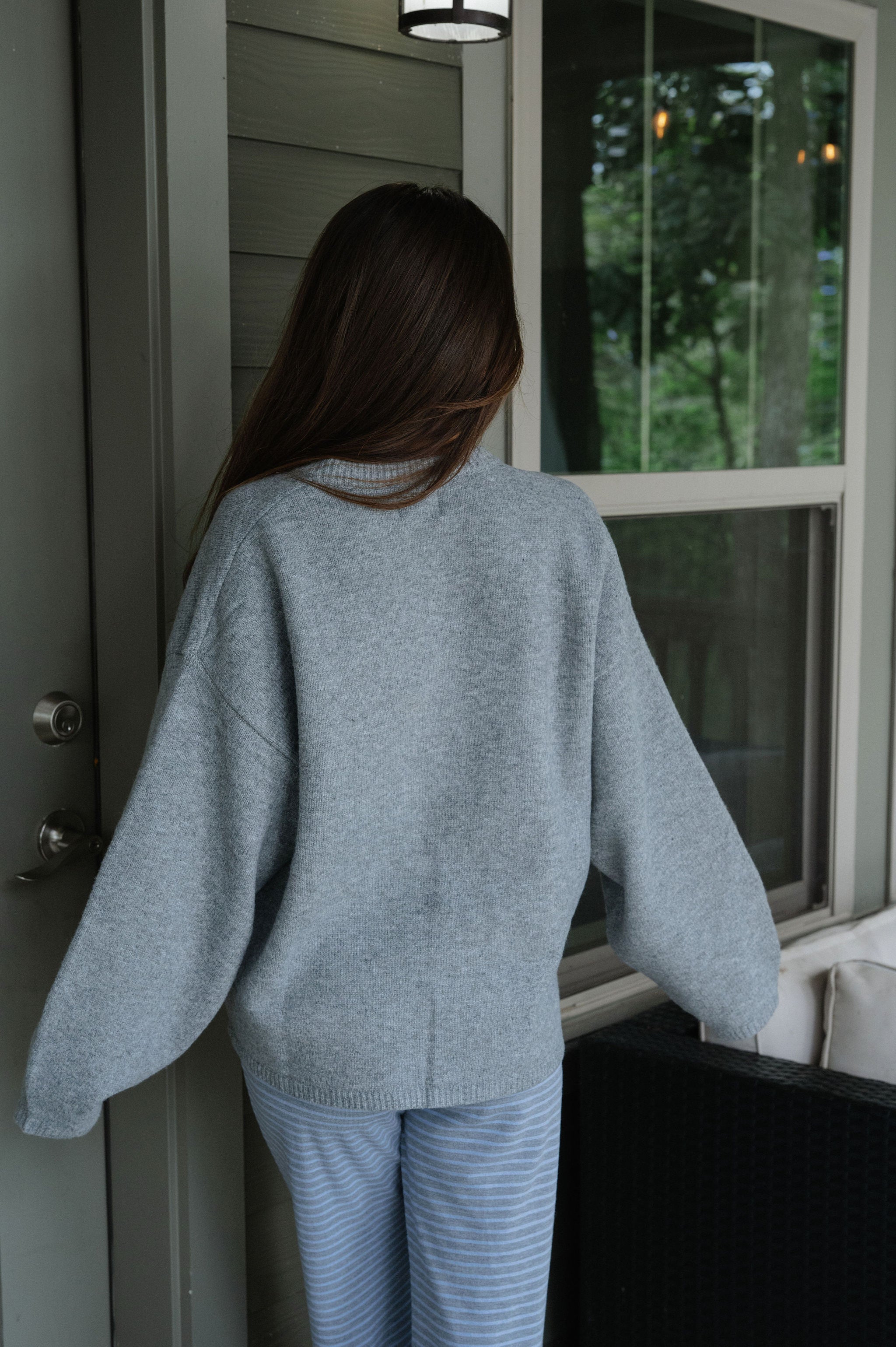 Marcy Cardigan-Heather Grey