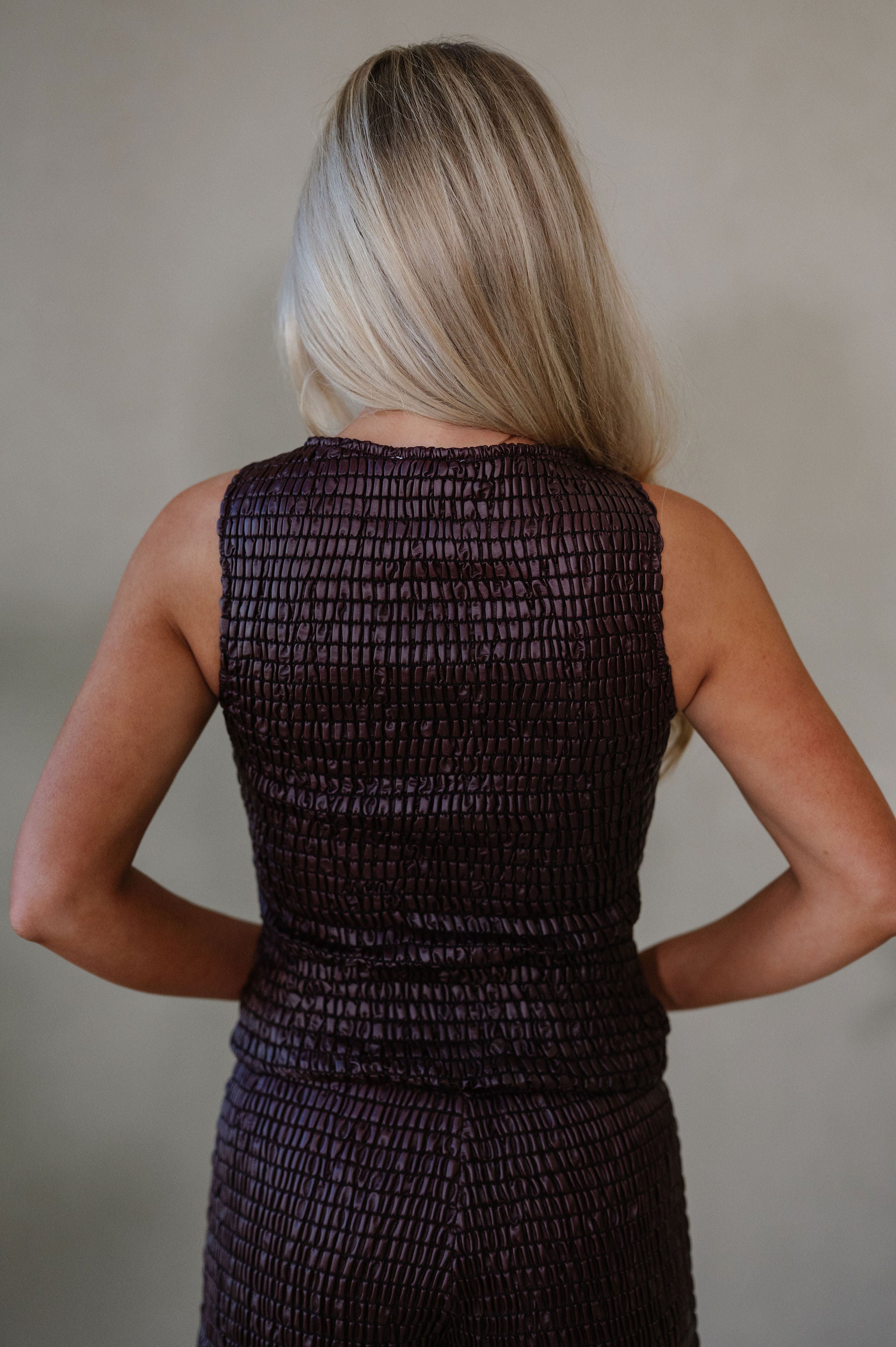 Jojo Smocked Shorts Set-Wine