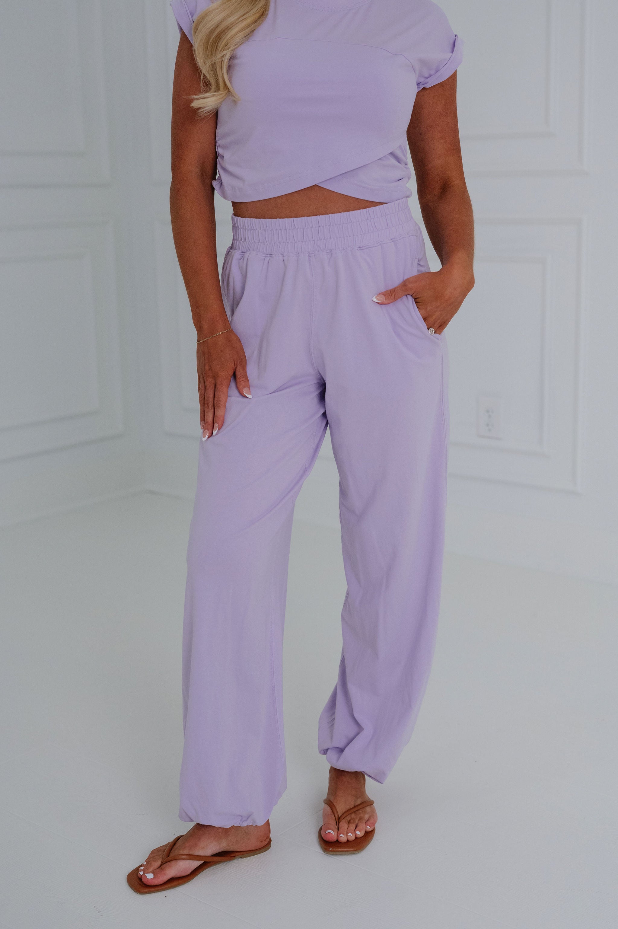 Tinsley Pants Set-Lavender