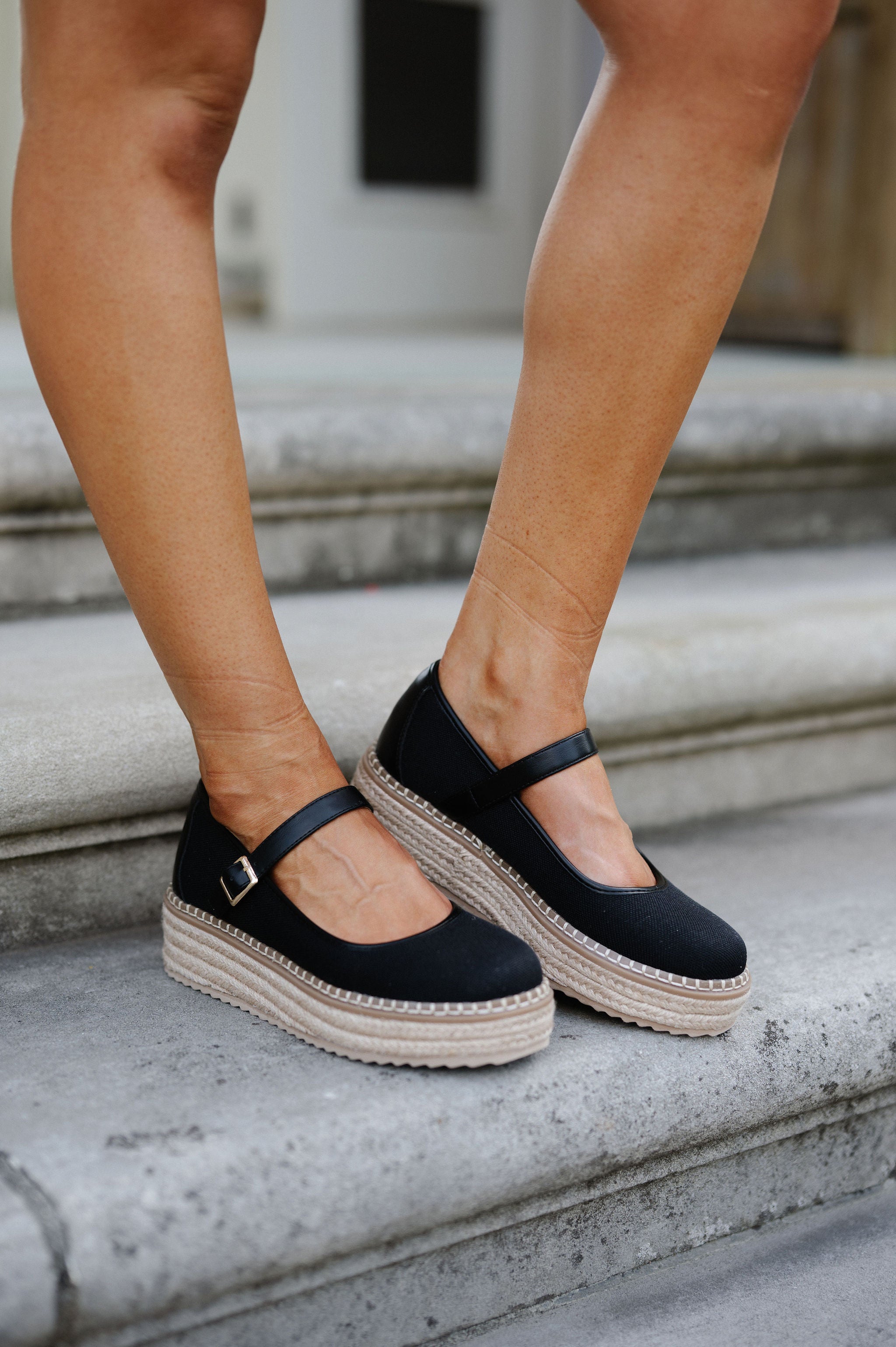 Miana Maryjane Espadrille- Black