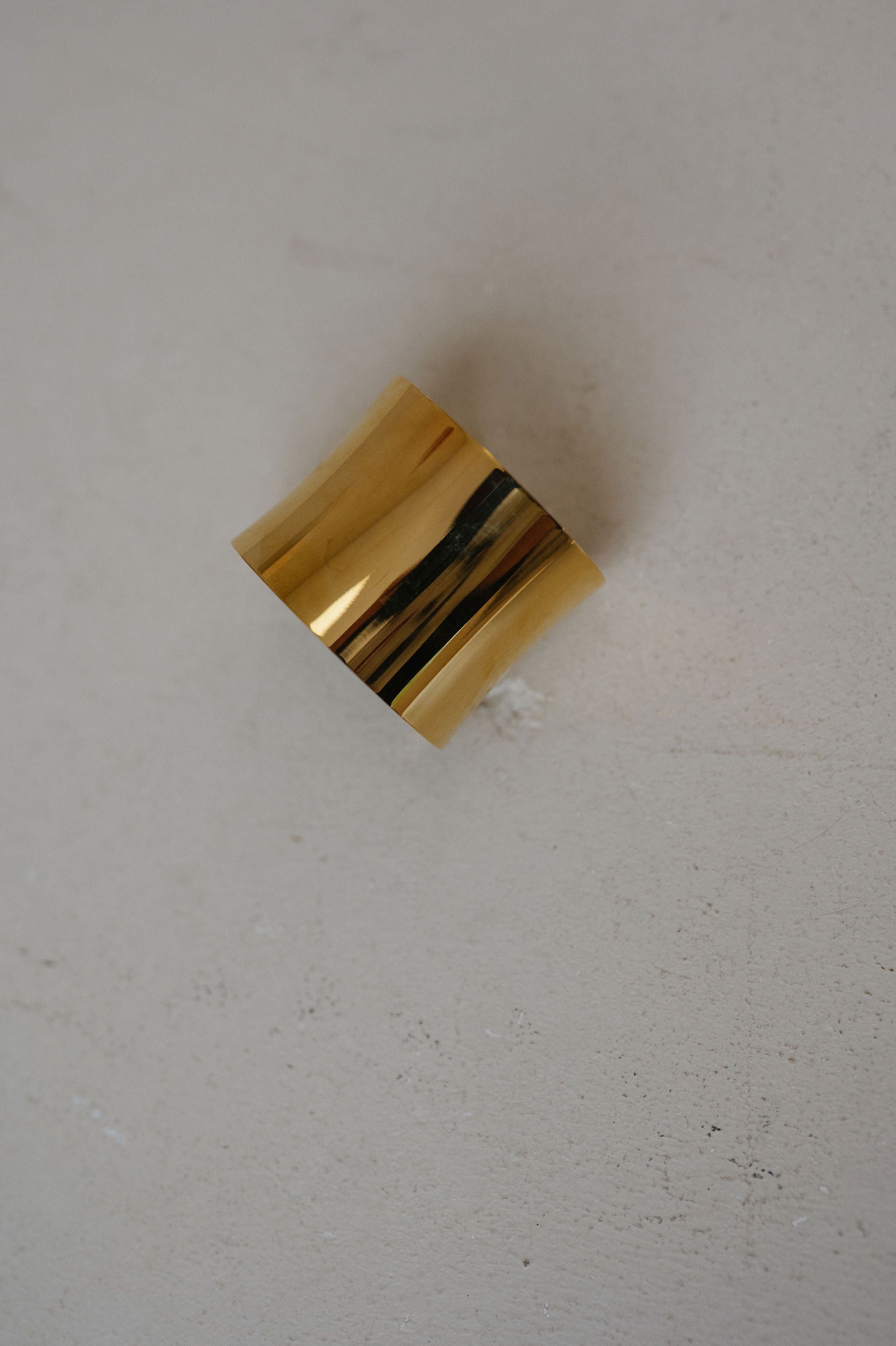Danielle Statement Bangle Cuff-Gold