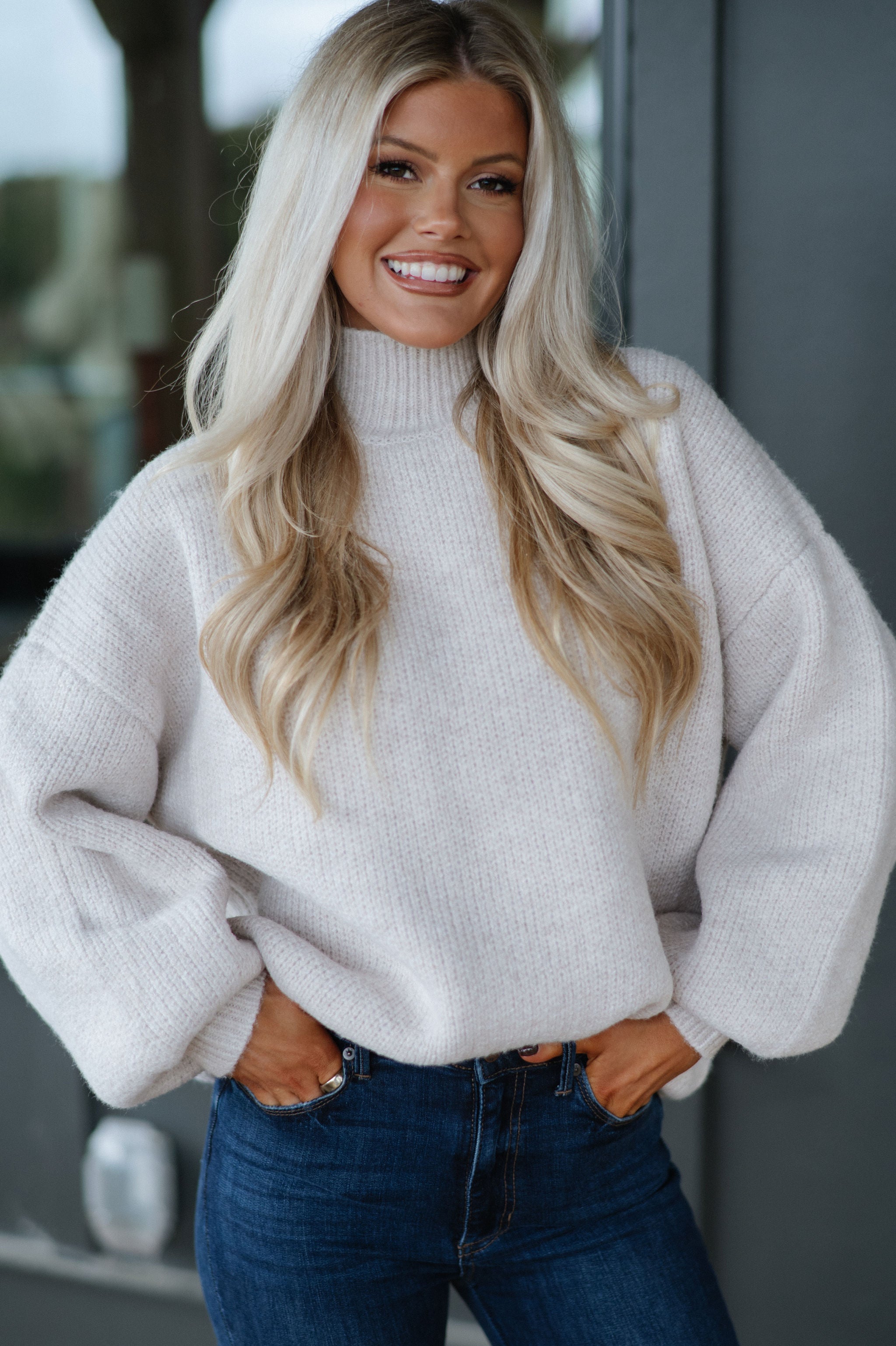 Harvey Sweater-Oat Milk