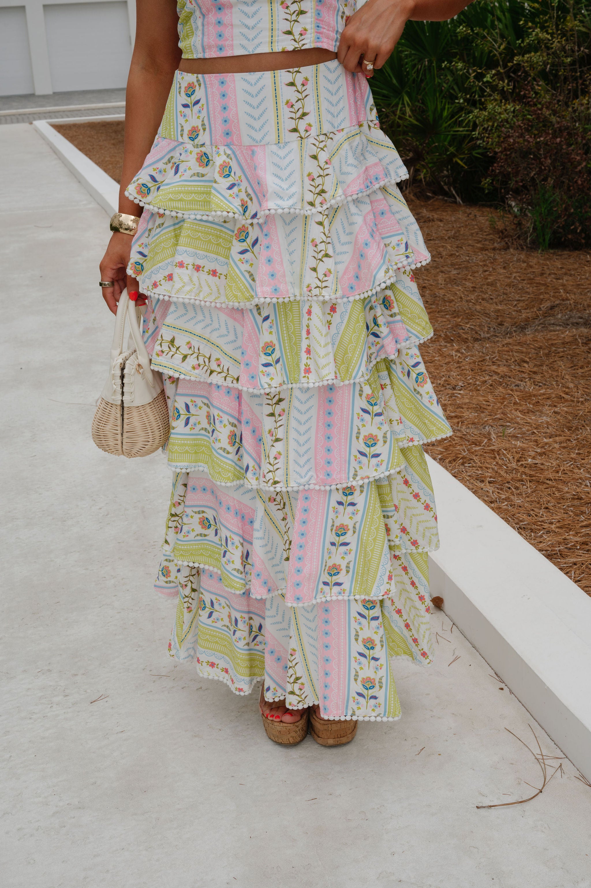 Phoebe Maxi Skirt Set-Multi