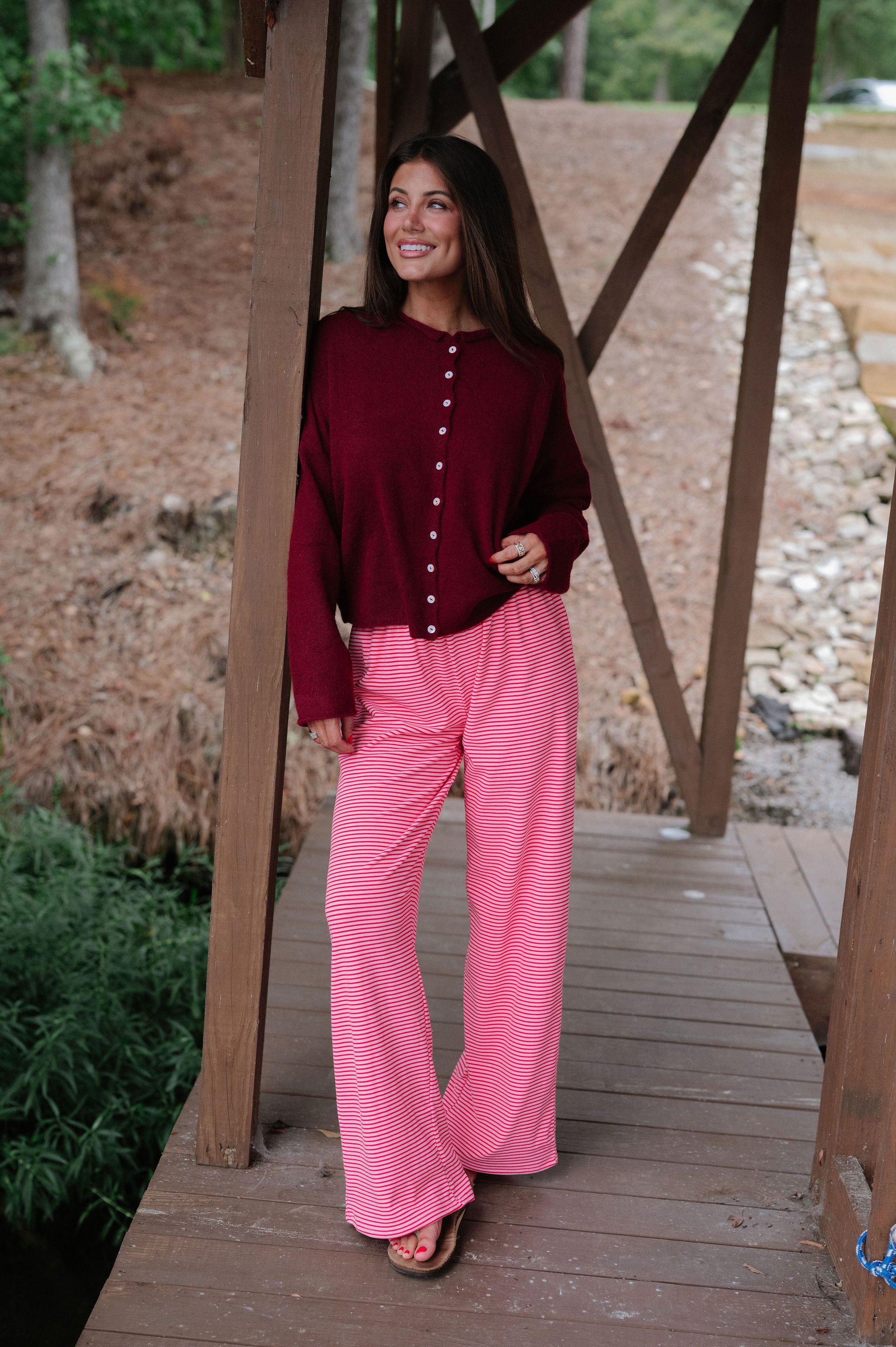 Victoria Cardigan-Wine