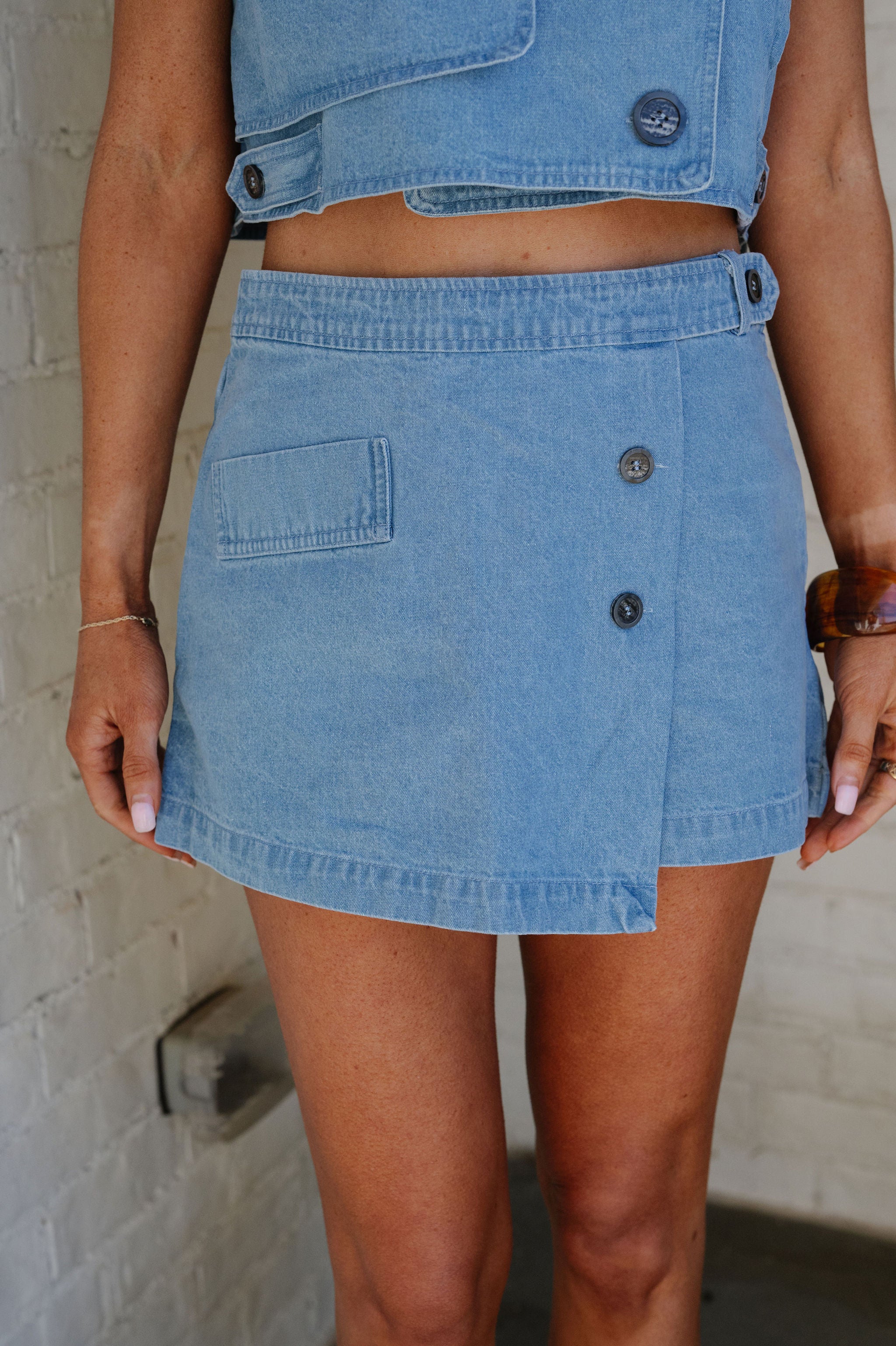 Conrad Denim Skort Set